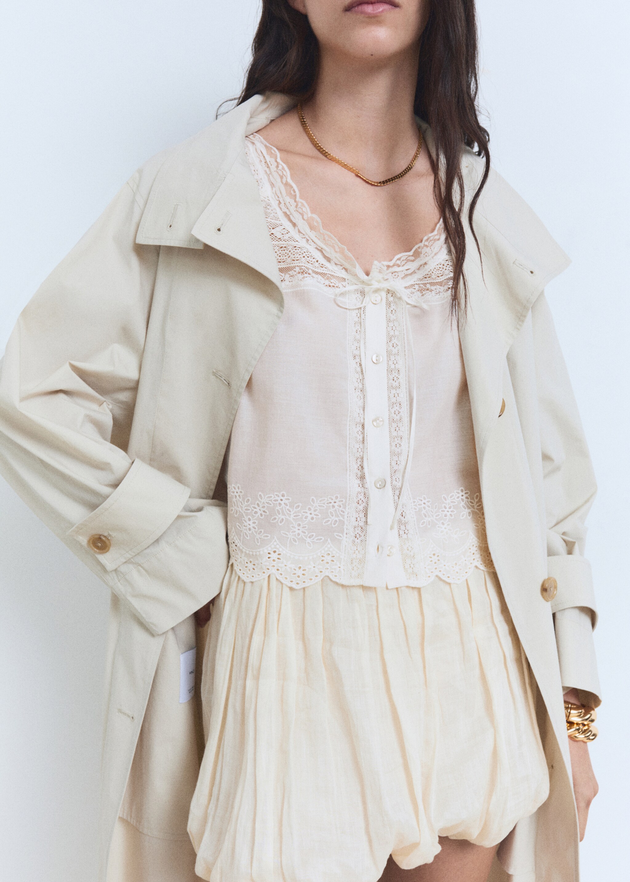 Katoenen blouse met kantdetails - Detail van het artikel 6