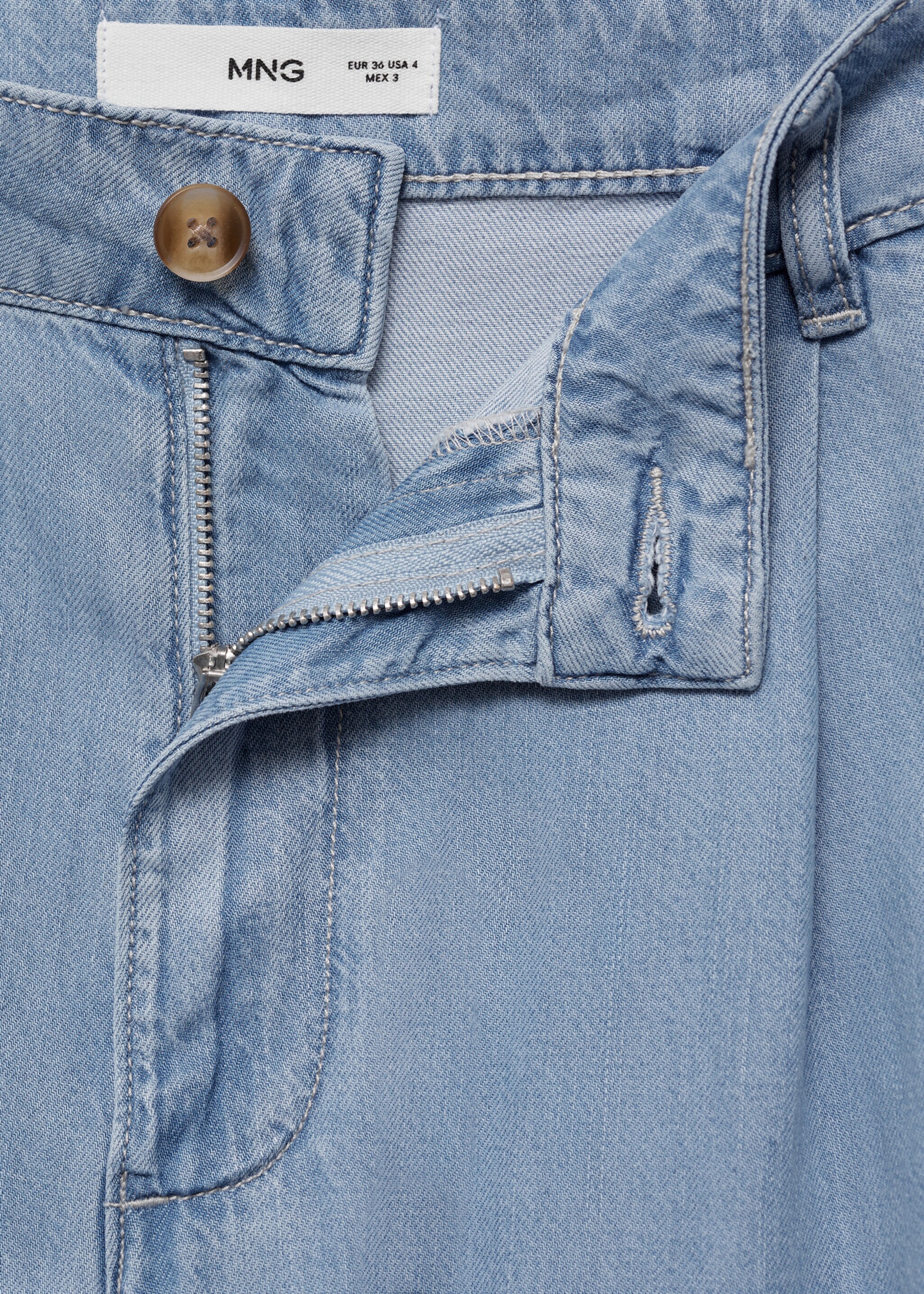 Wide-leg lyocell trousers with pleats - Details of the article 8