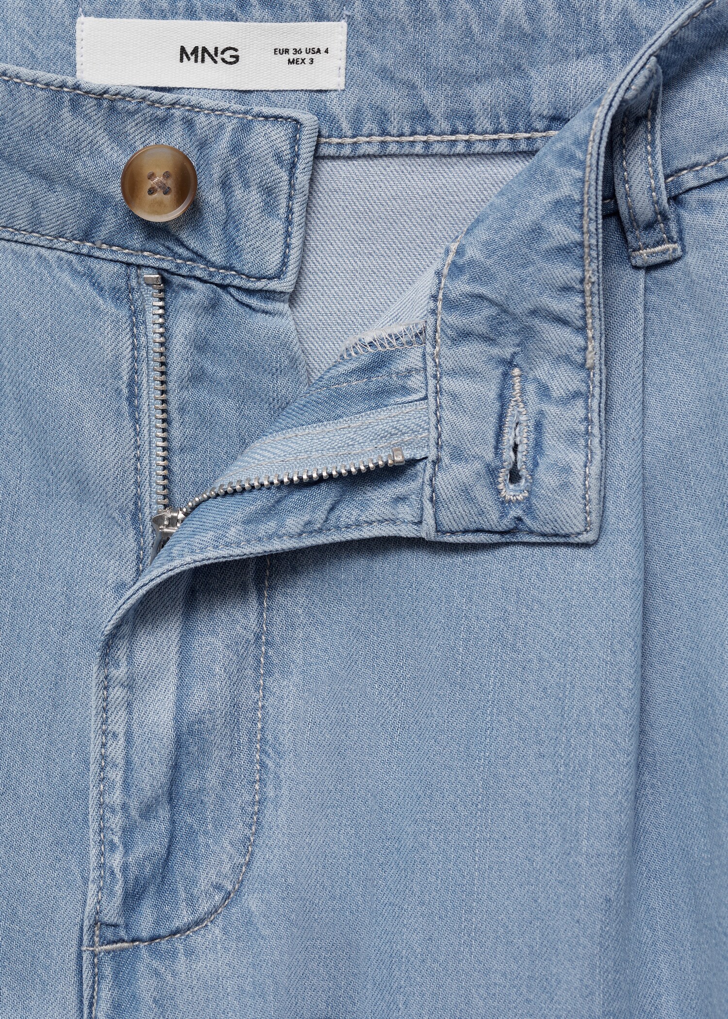 Pantalón wideleg lyocell pinzas - Detalle del artículo 8