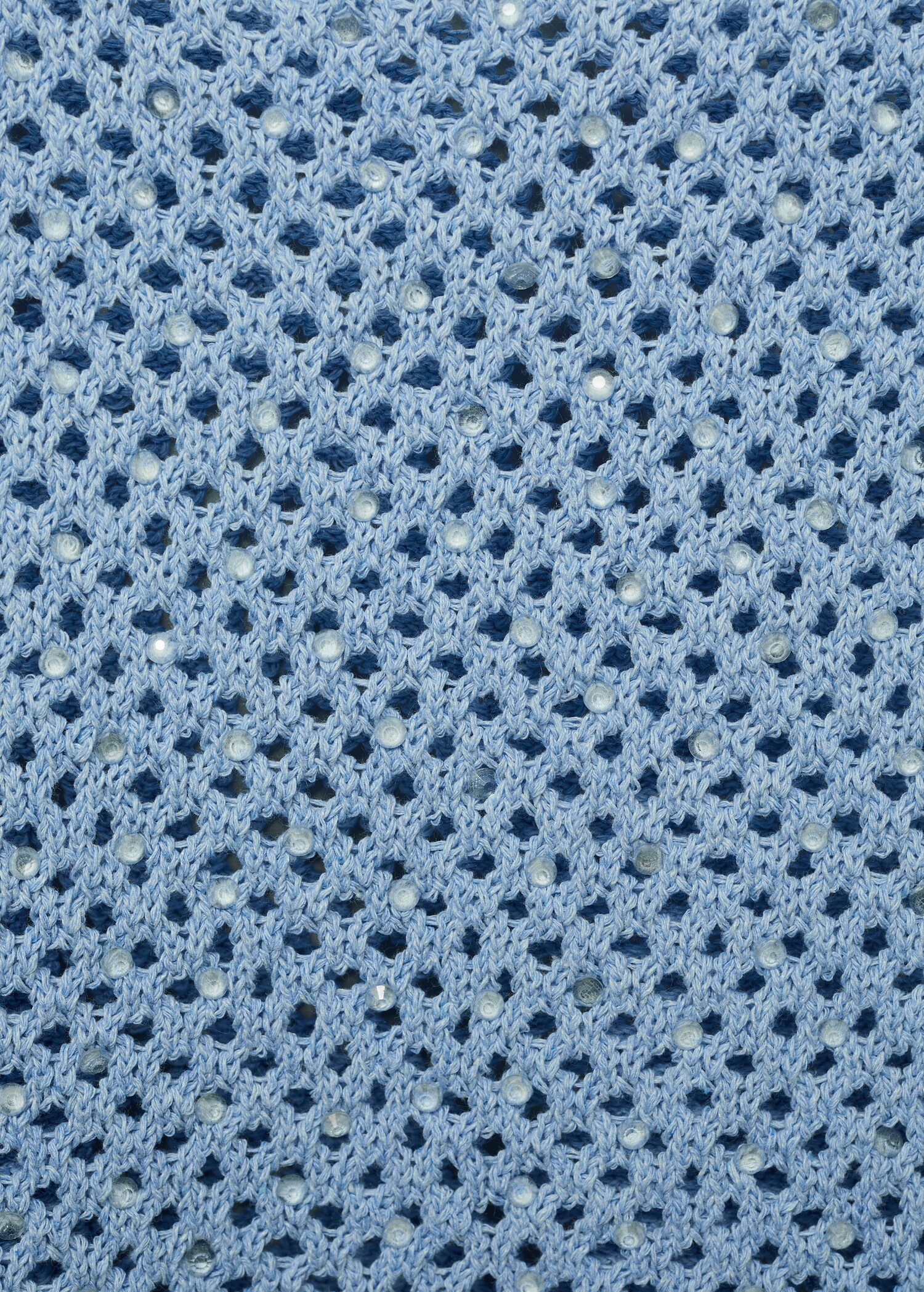 Knitted top with rhinestone detail - Details of the article 0