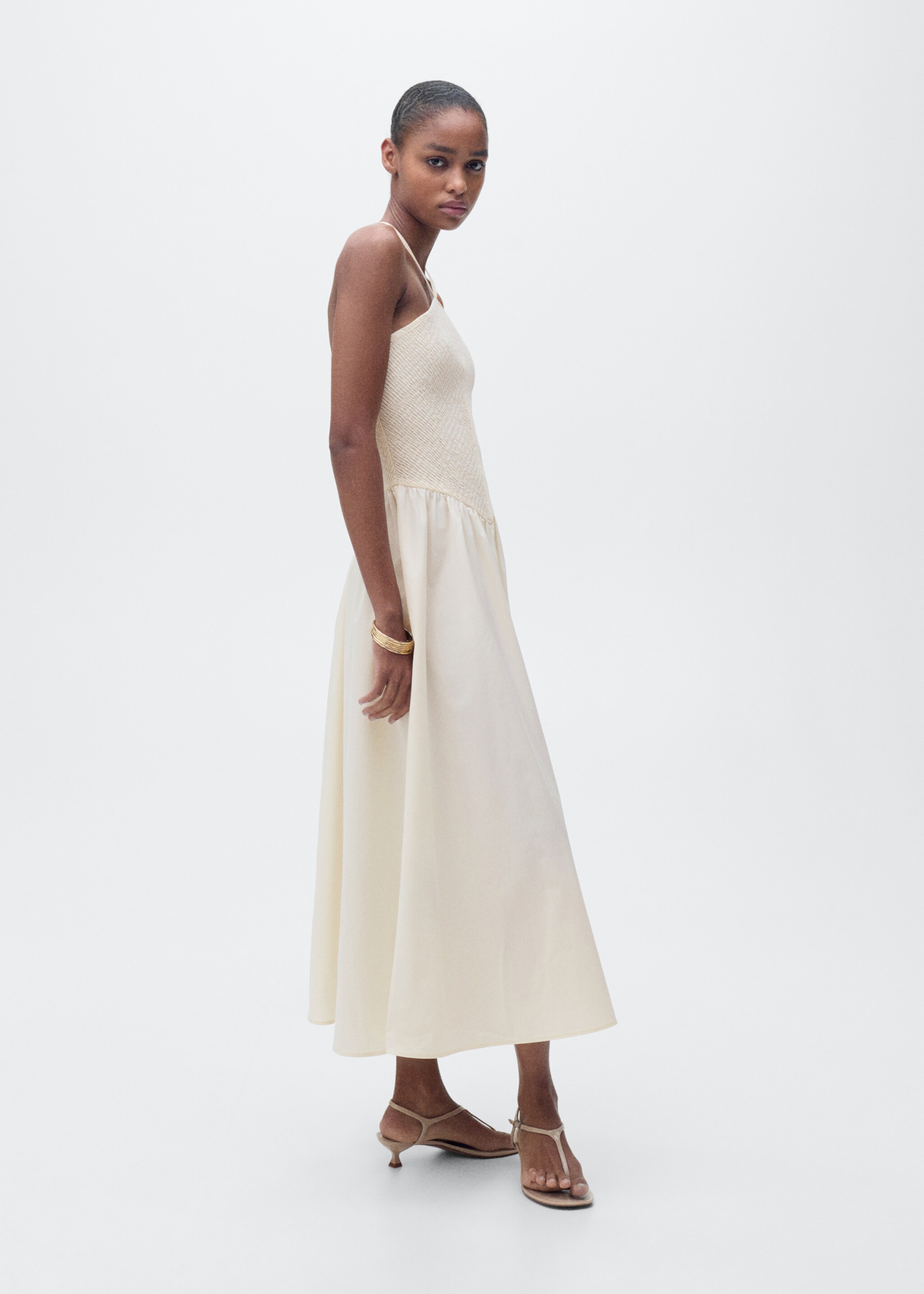 Combined halter-neck dress - Details of the article 2