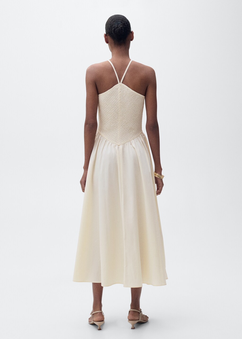 Combined halter-neck dress - Women | MANGO Hong Kong SAR of
