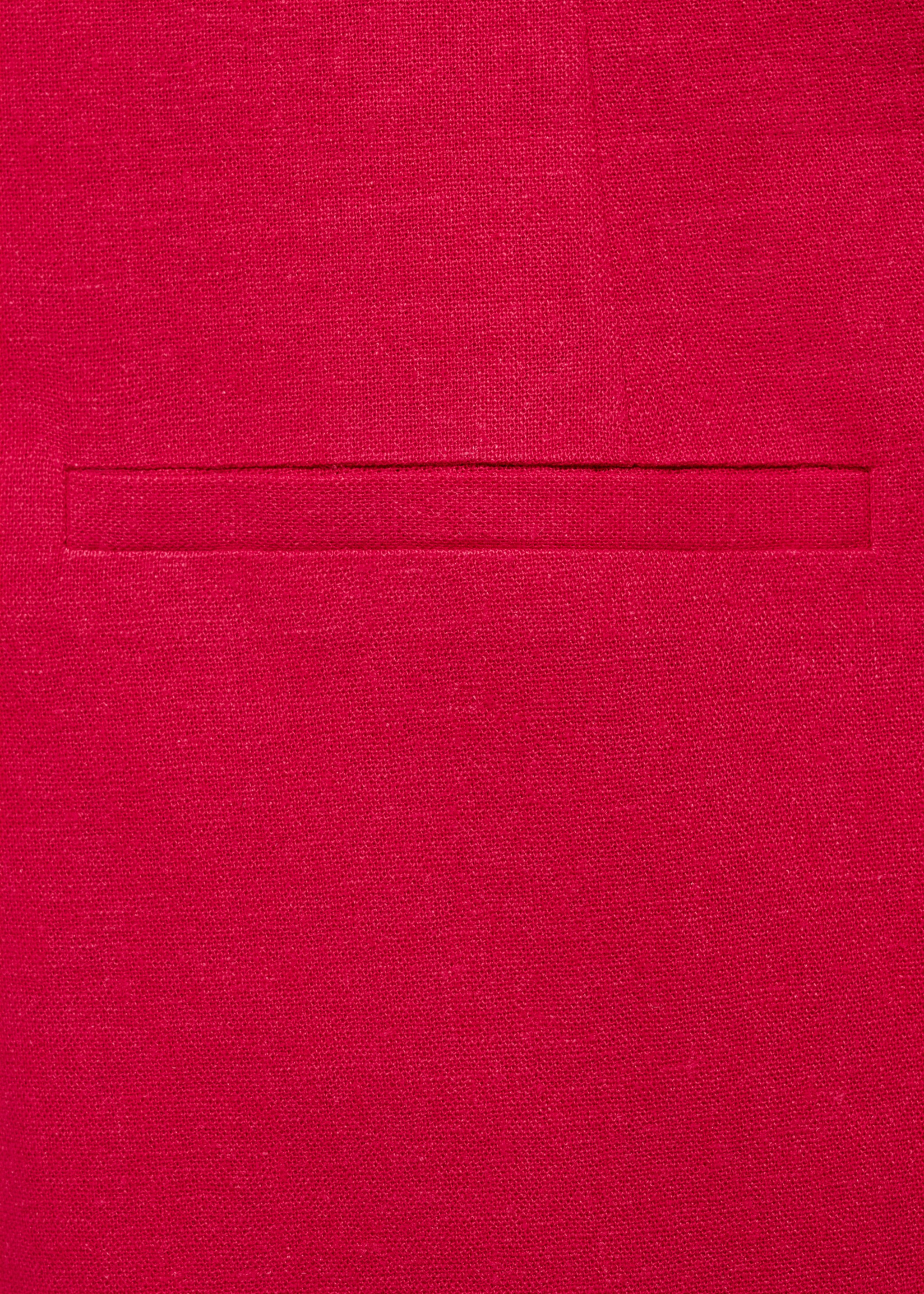 Robe courte boutonnée en lin mélangé - Détail de l'article 0