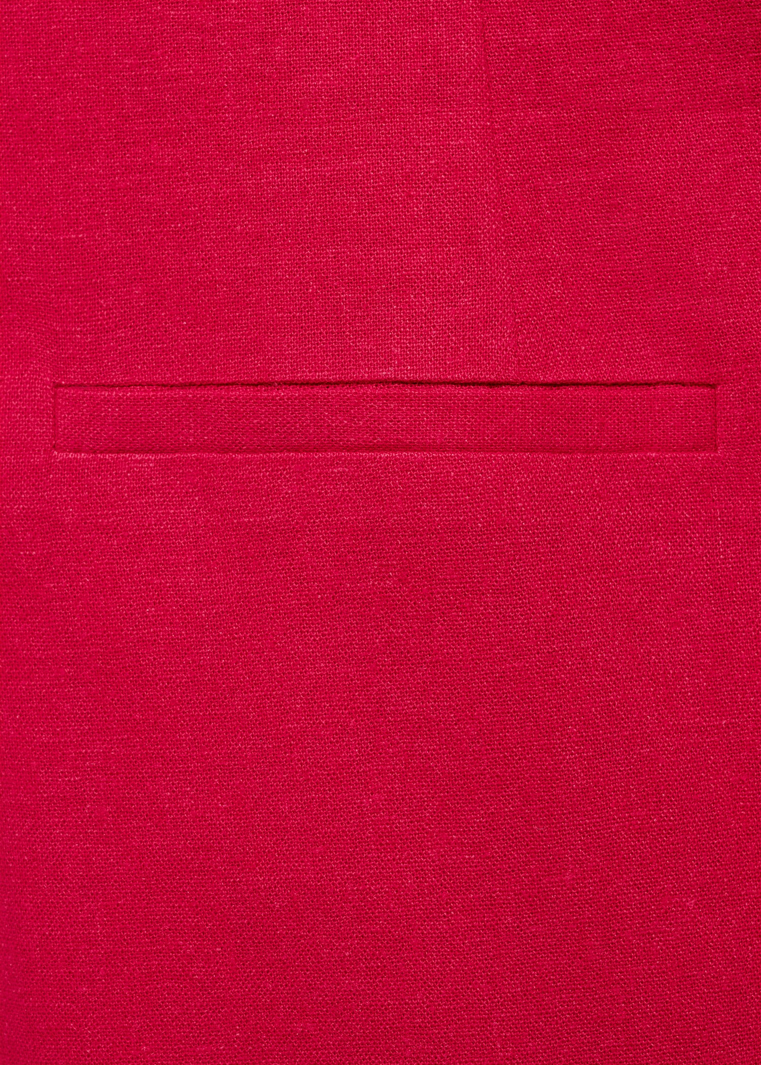 Robe courte boutonnée en lin mélangé - Détail de l'article 0