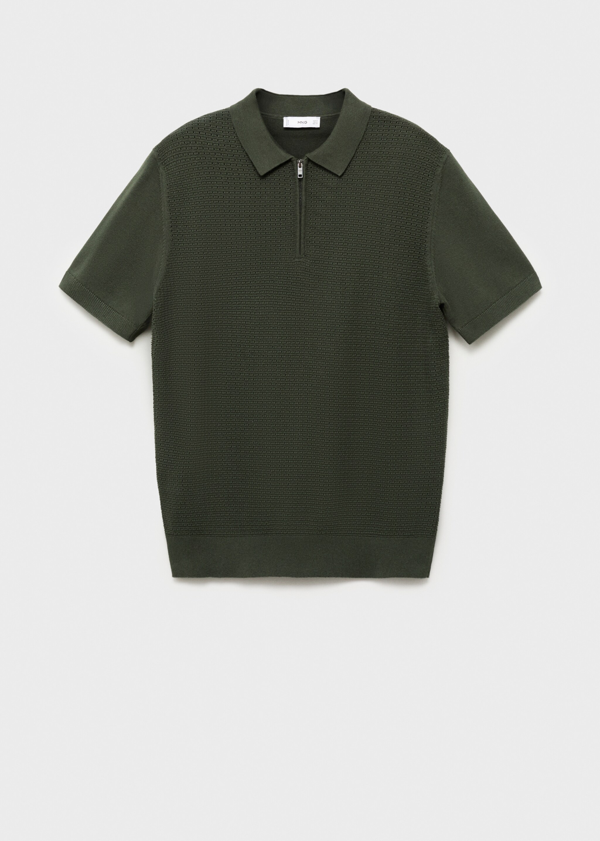 Polo maille coton ajouré - Article sans modèle