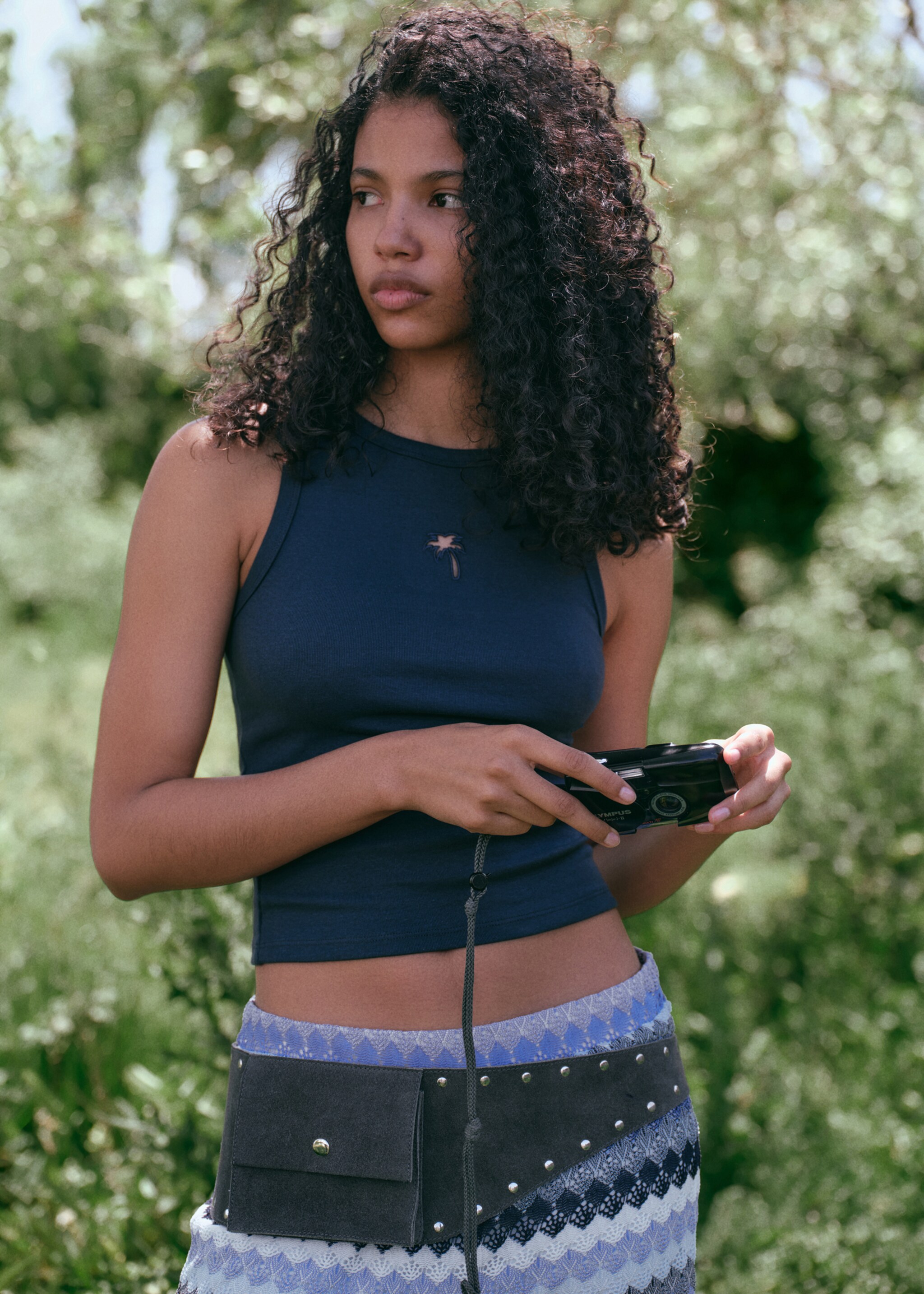 Embroidered strap top - Details of the article 5