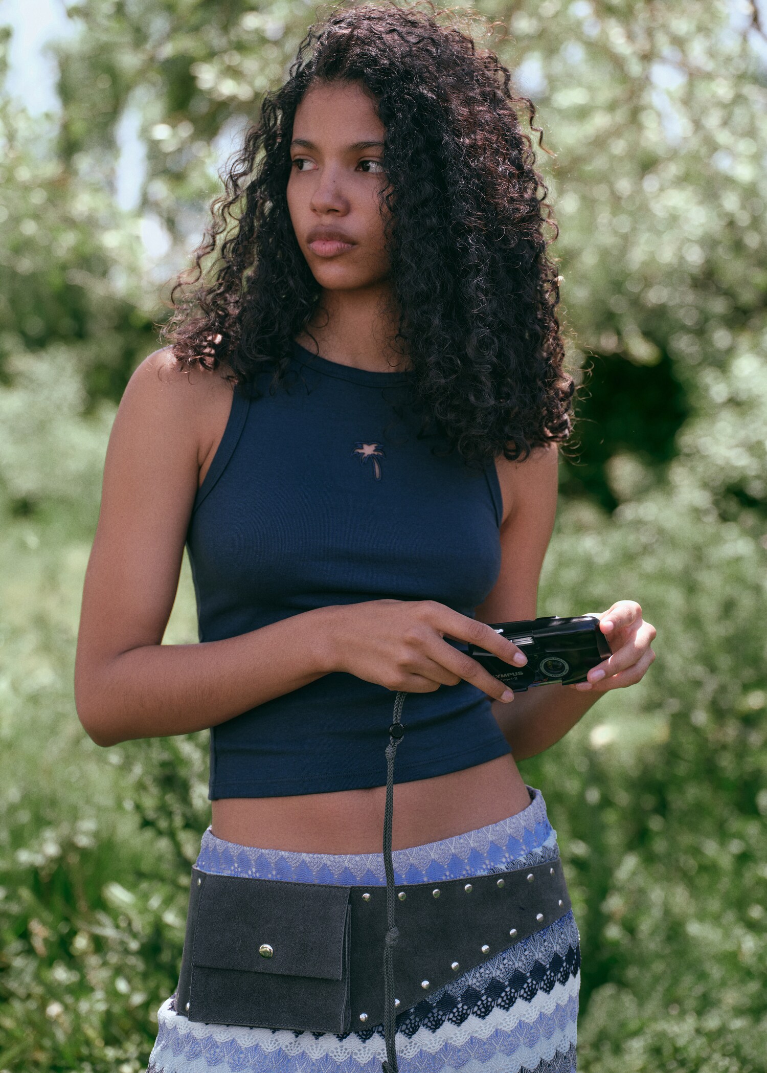 Embroidered strap top - Details of the article 5