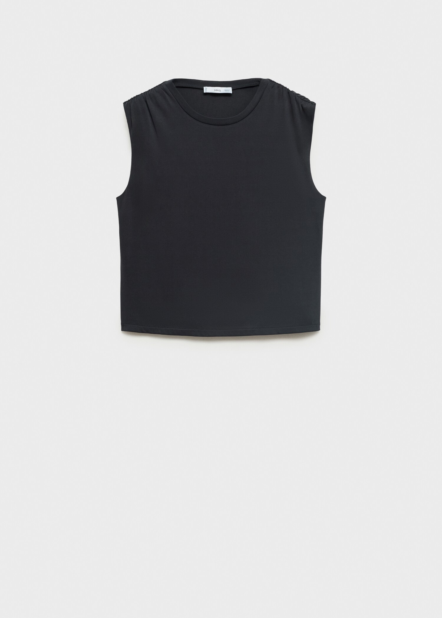 T-shirt fluide épaules froncées - Article sans modèle