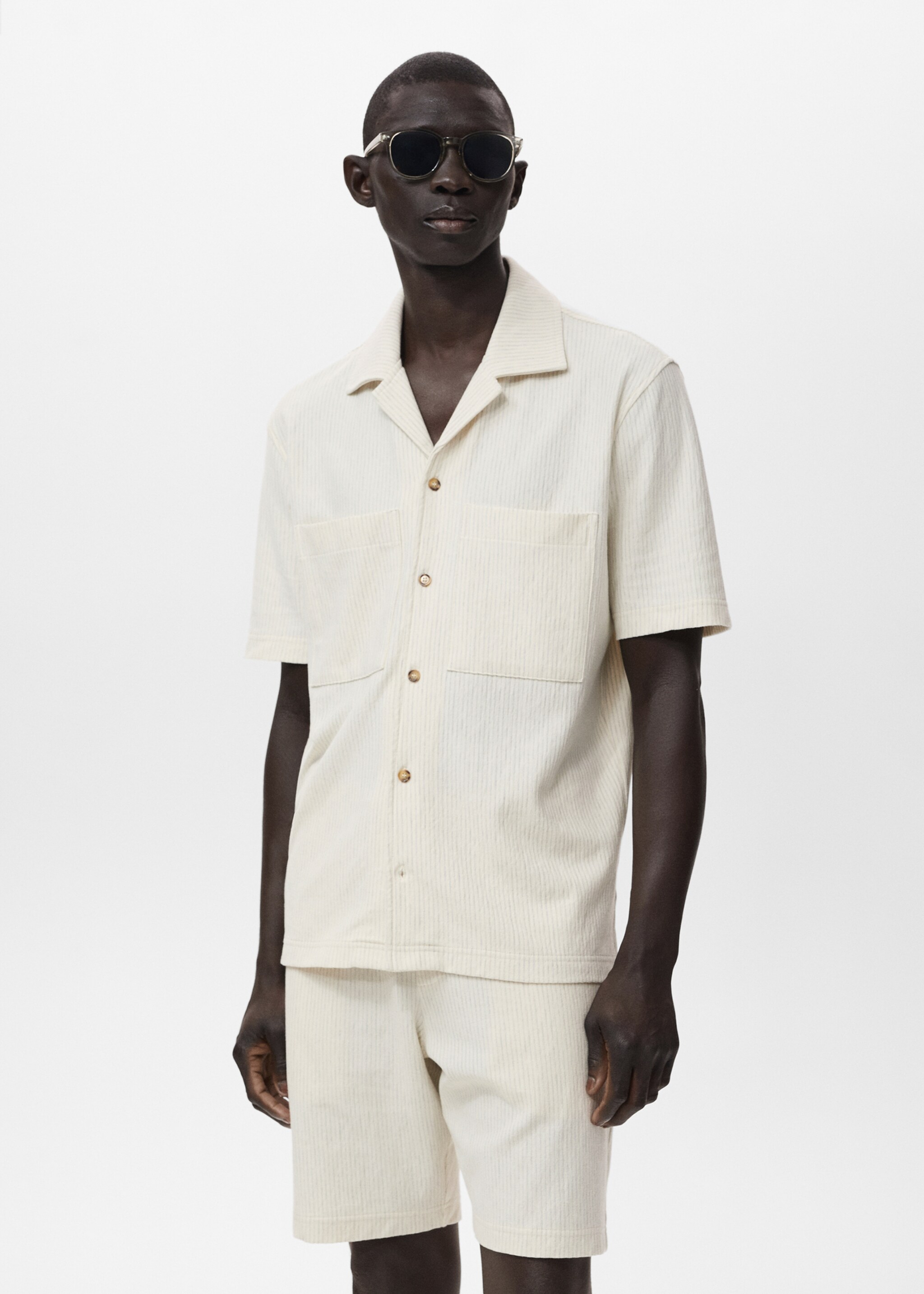 Striped cotton shirt - Medium plane