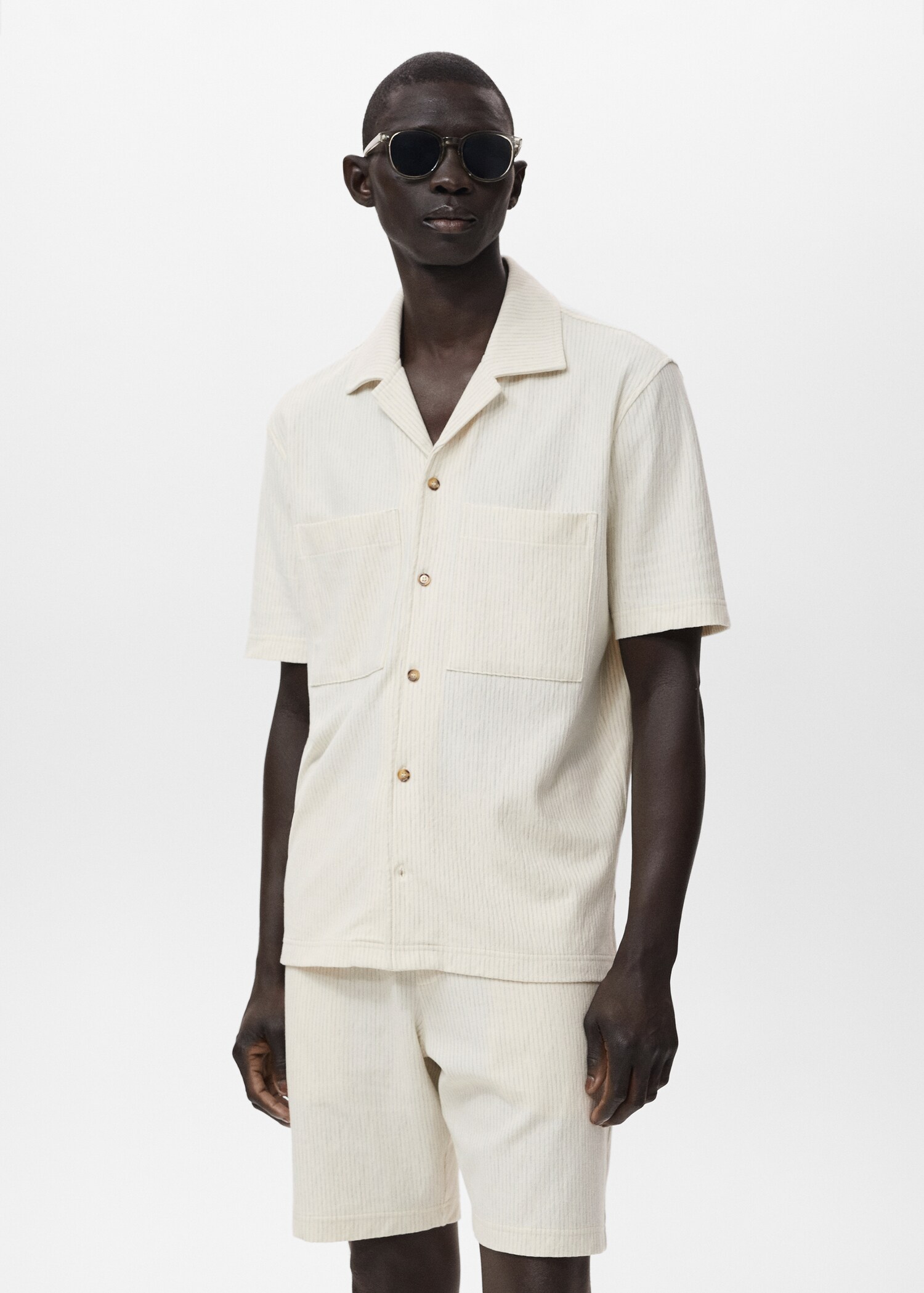 Striped cotton shirt - Medium plane