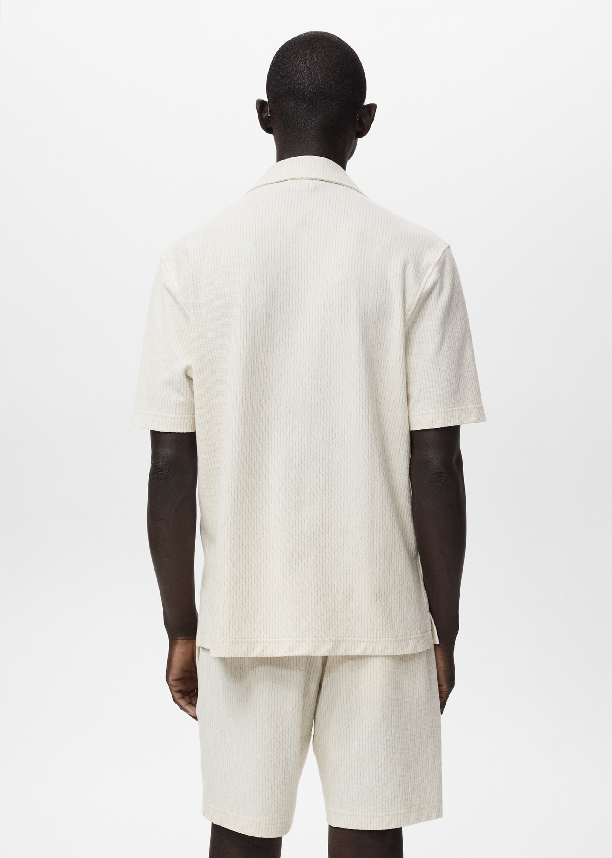 Striped cotton shirt - Reverse of the article