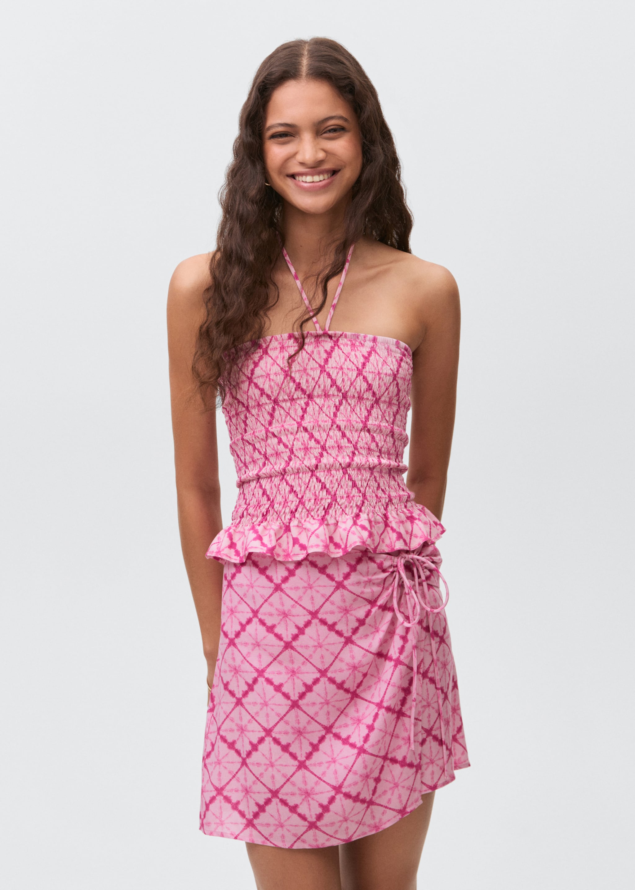 Wrap print skirt - Medium plane
