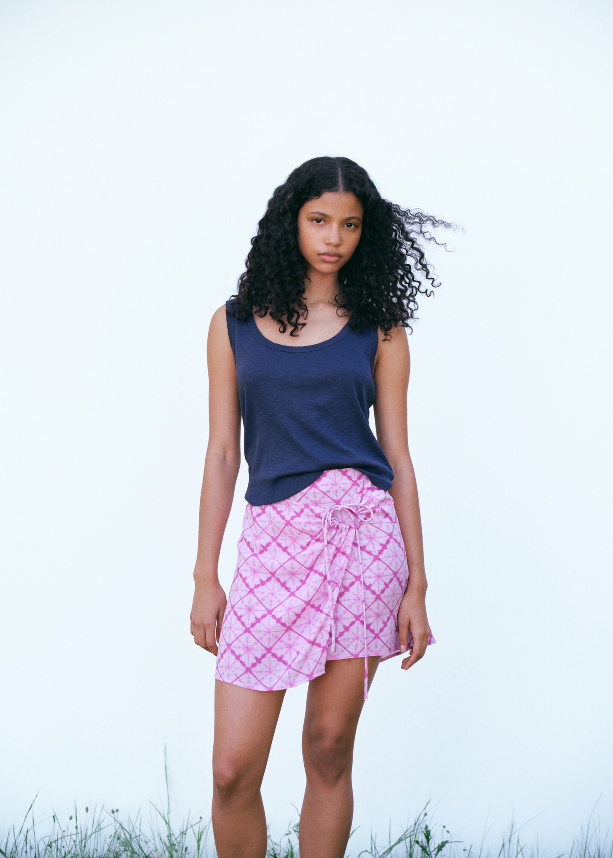 Wrap print skirt - Details of the article 5