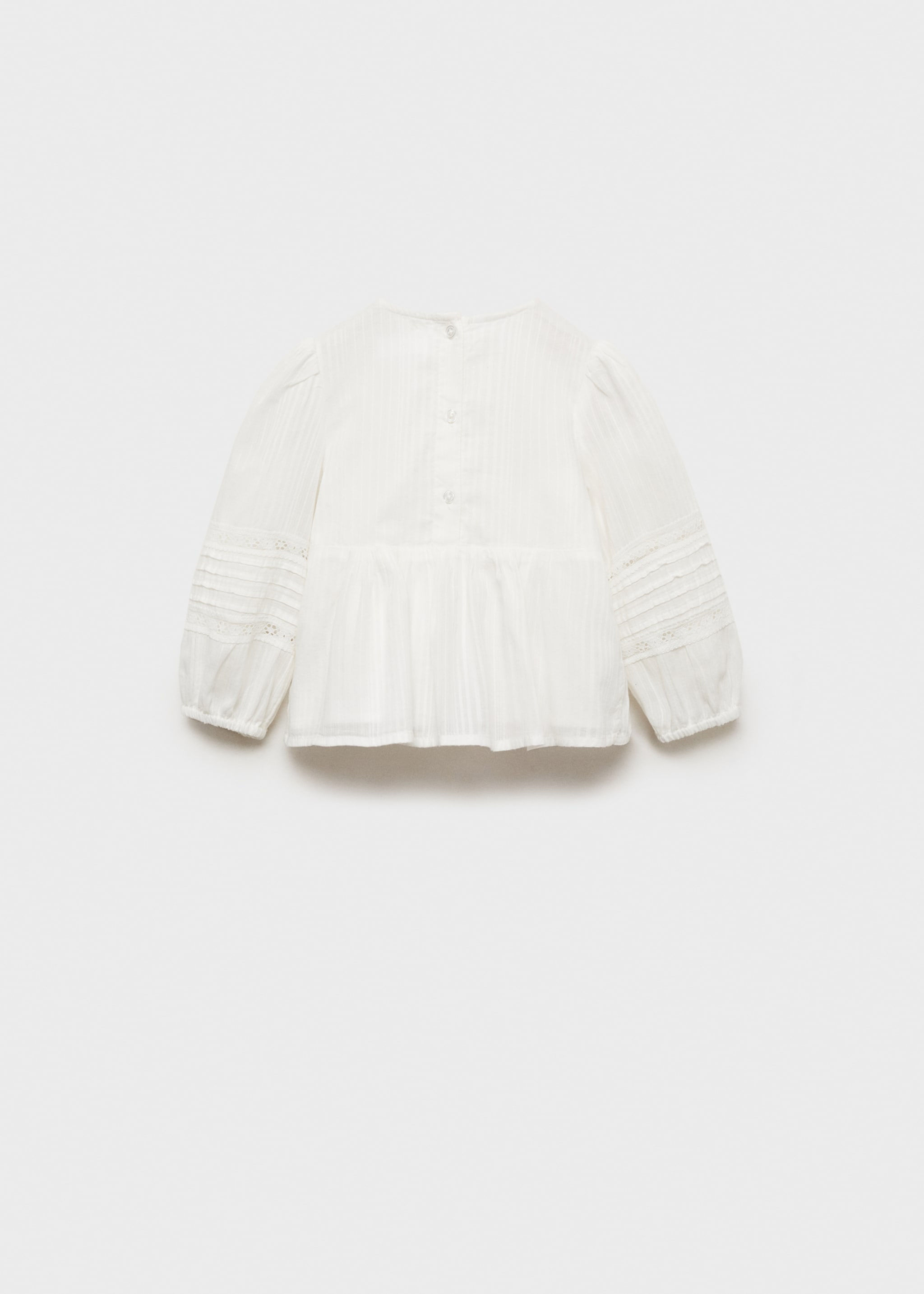 Embroidered cotton blouse - Reverse of the article