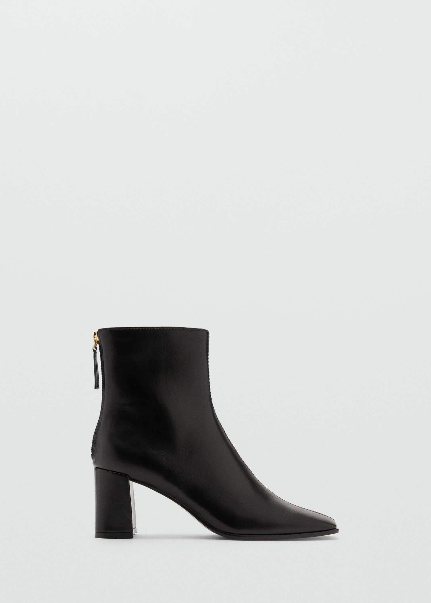 Bottines talon bloc bout carré - Article sans modèle