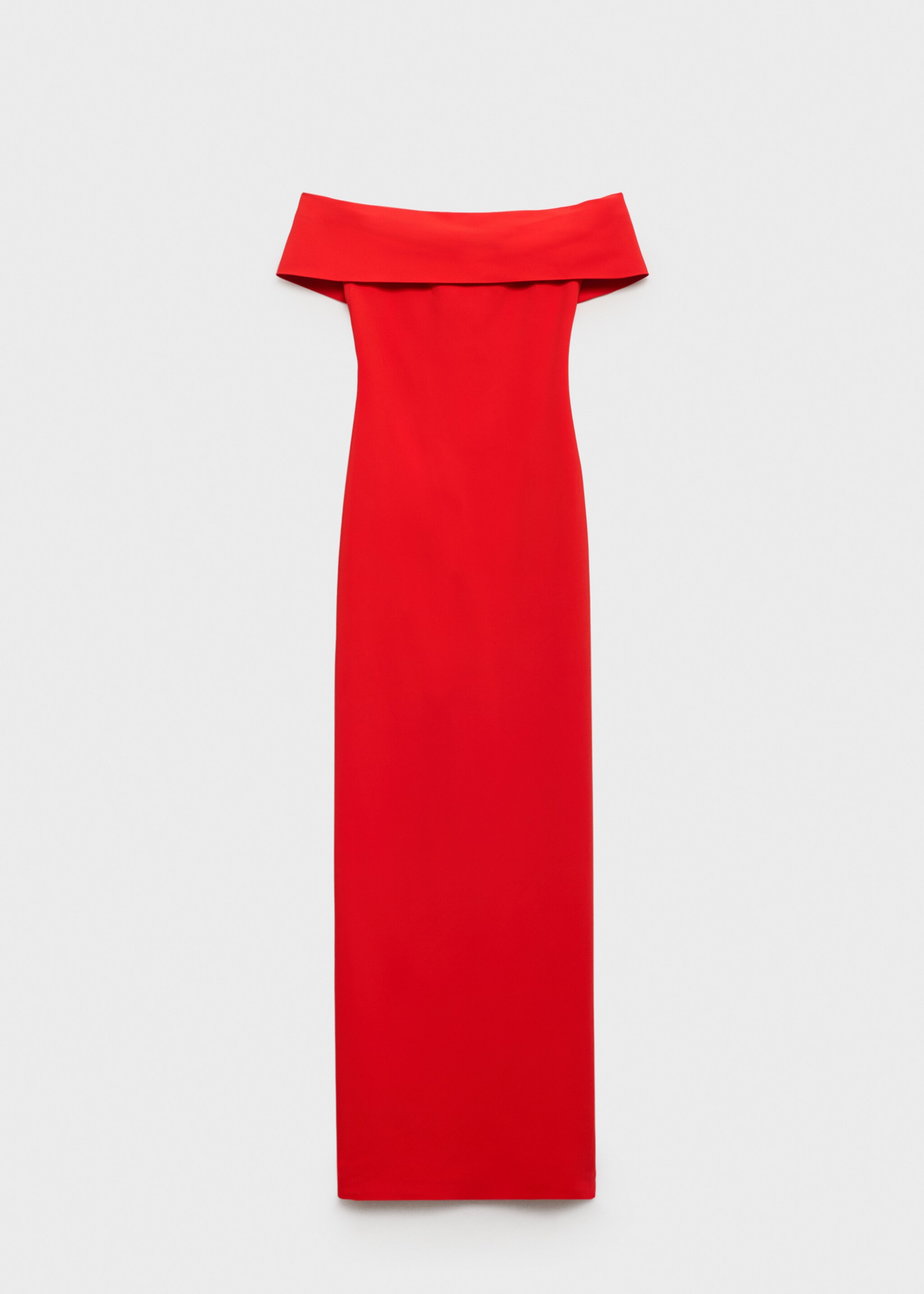 Off-the-shoulder dress with slit detail - Article without model