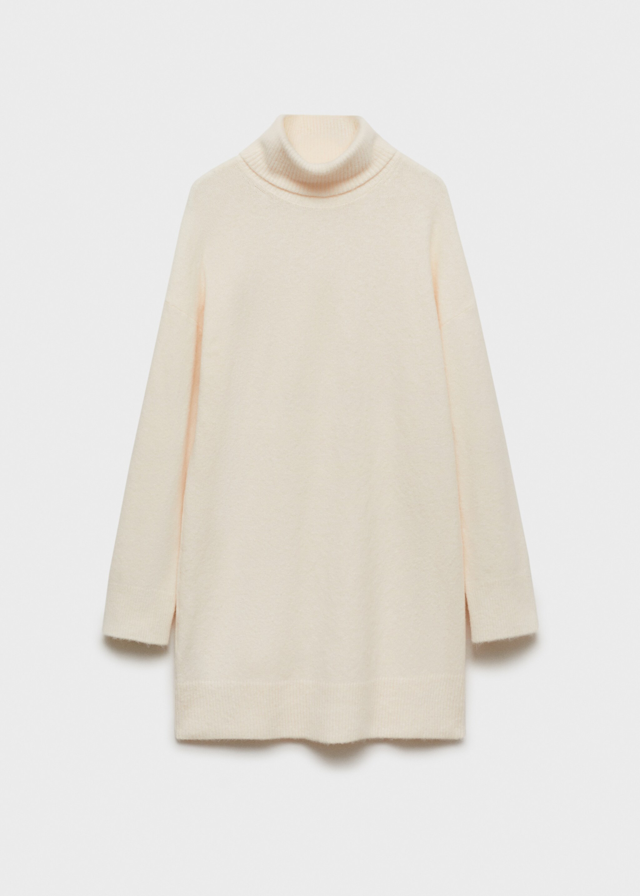 Short knitted turtleneck dress - Article without model