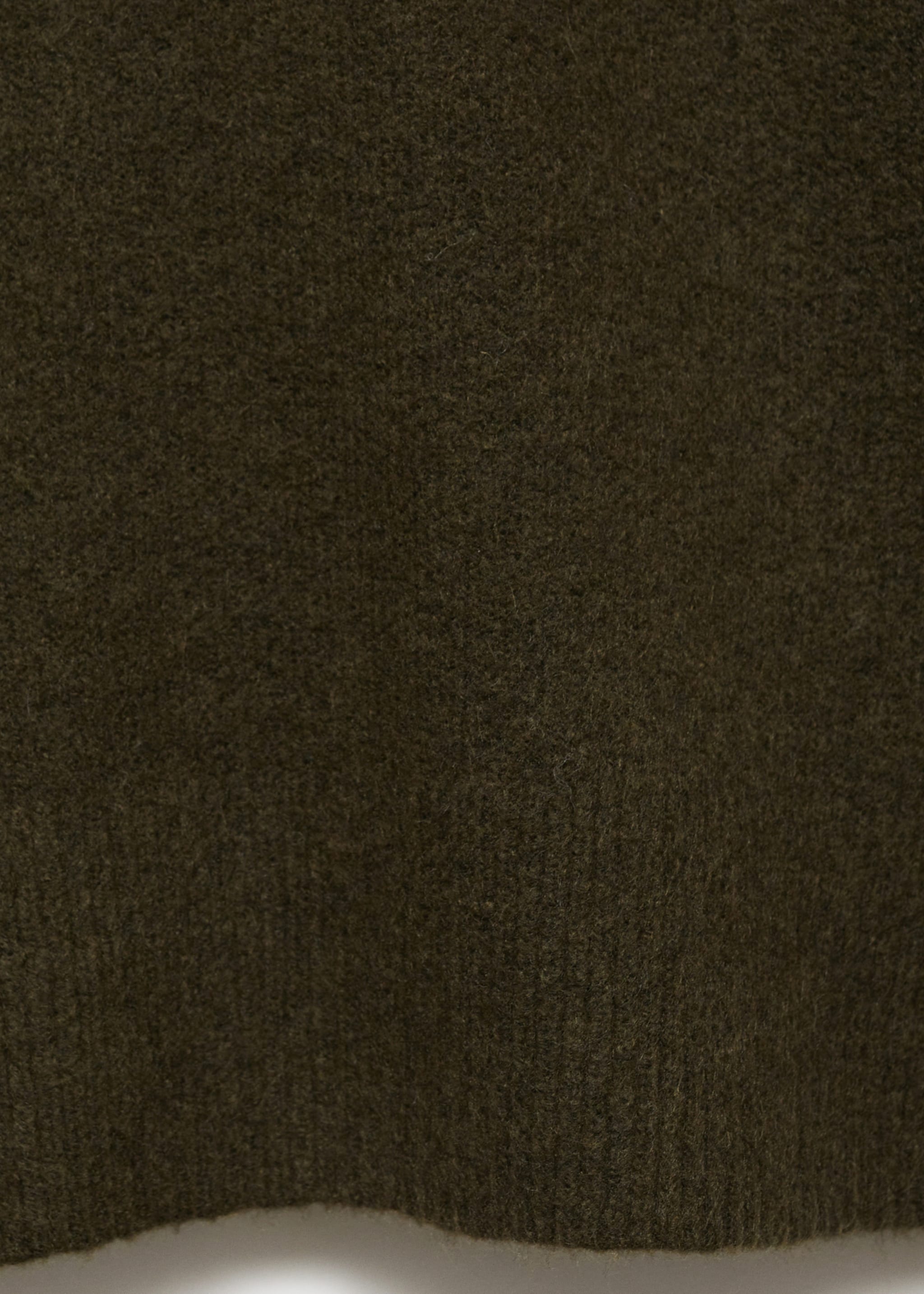 Short knitted turtleneck dress - Details of the article 0, Khaki. Ref: 87040284-00.