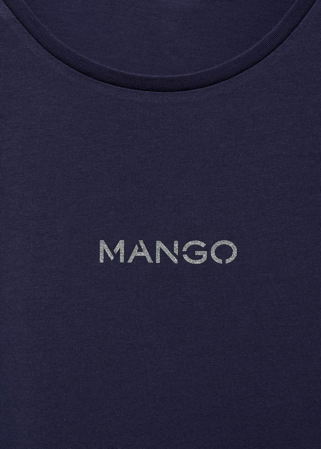 Tシャツ・カットソー MANGO T-SHIRT Metallic logo T-shirt - Women | MANGO China