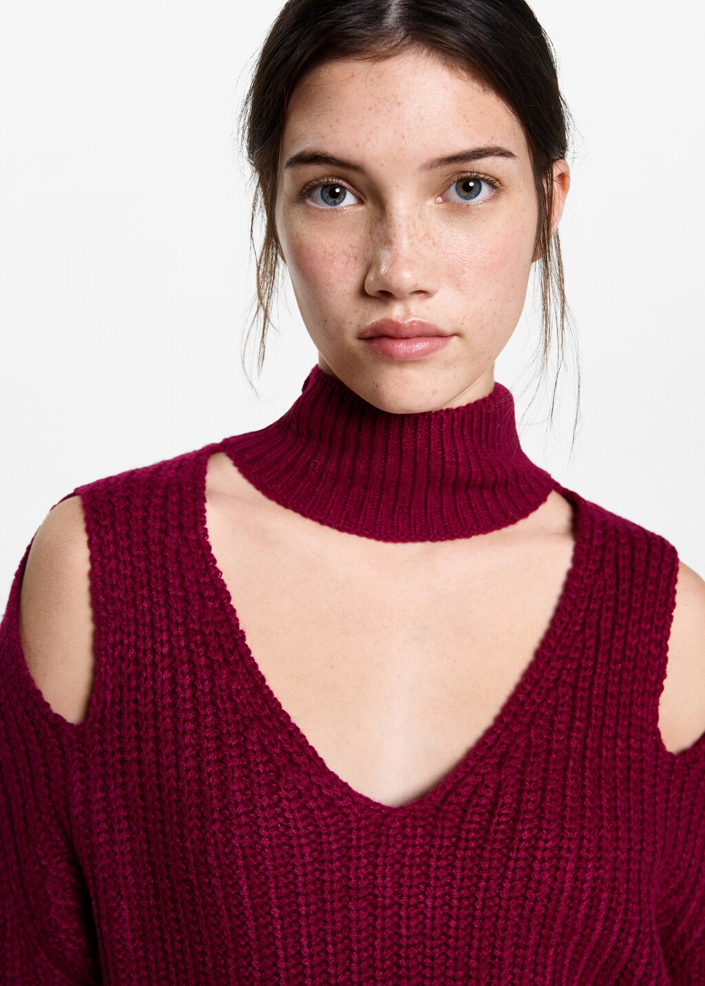 Oversized sweater with openings - Teen | MANGO USA Oversized sweater with openings - Teen | MANGO USA