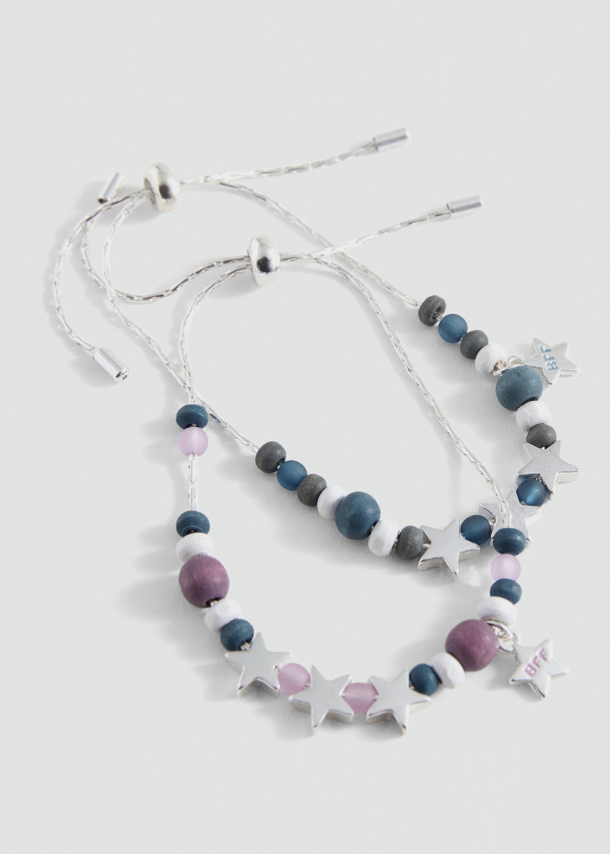 Pack 2 bracelets perles - Plan moyen