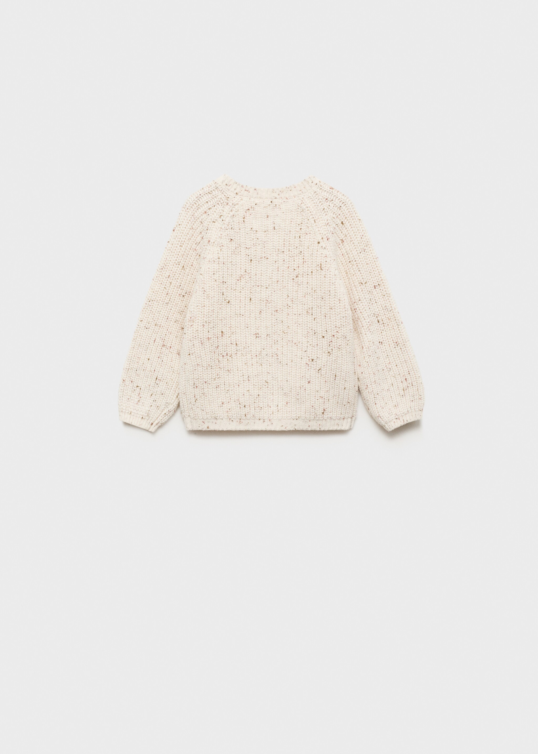 Knitted button cardigan - Reverse of the article