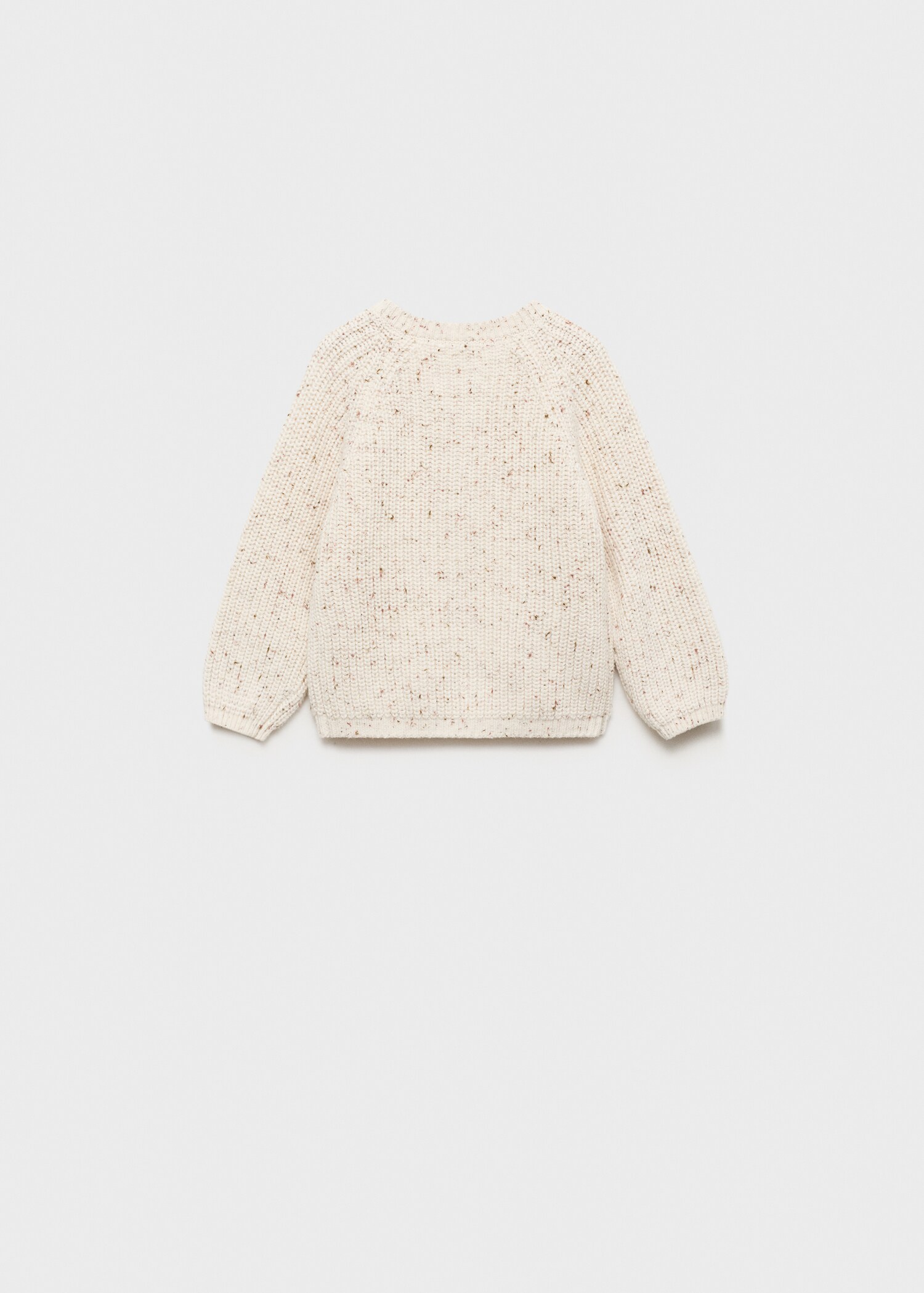 Knitted button cardigan - Reverse of the article