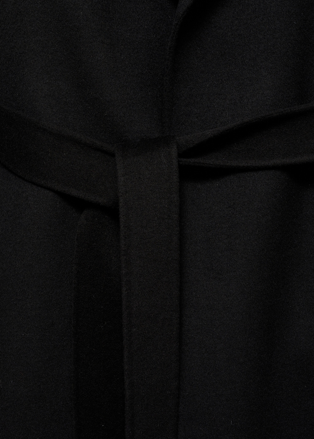Thumbnail of Belt handmade coat - Black