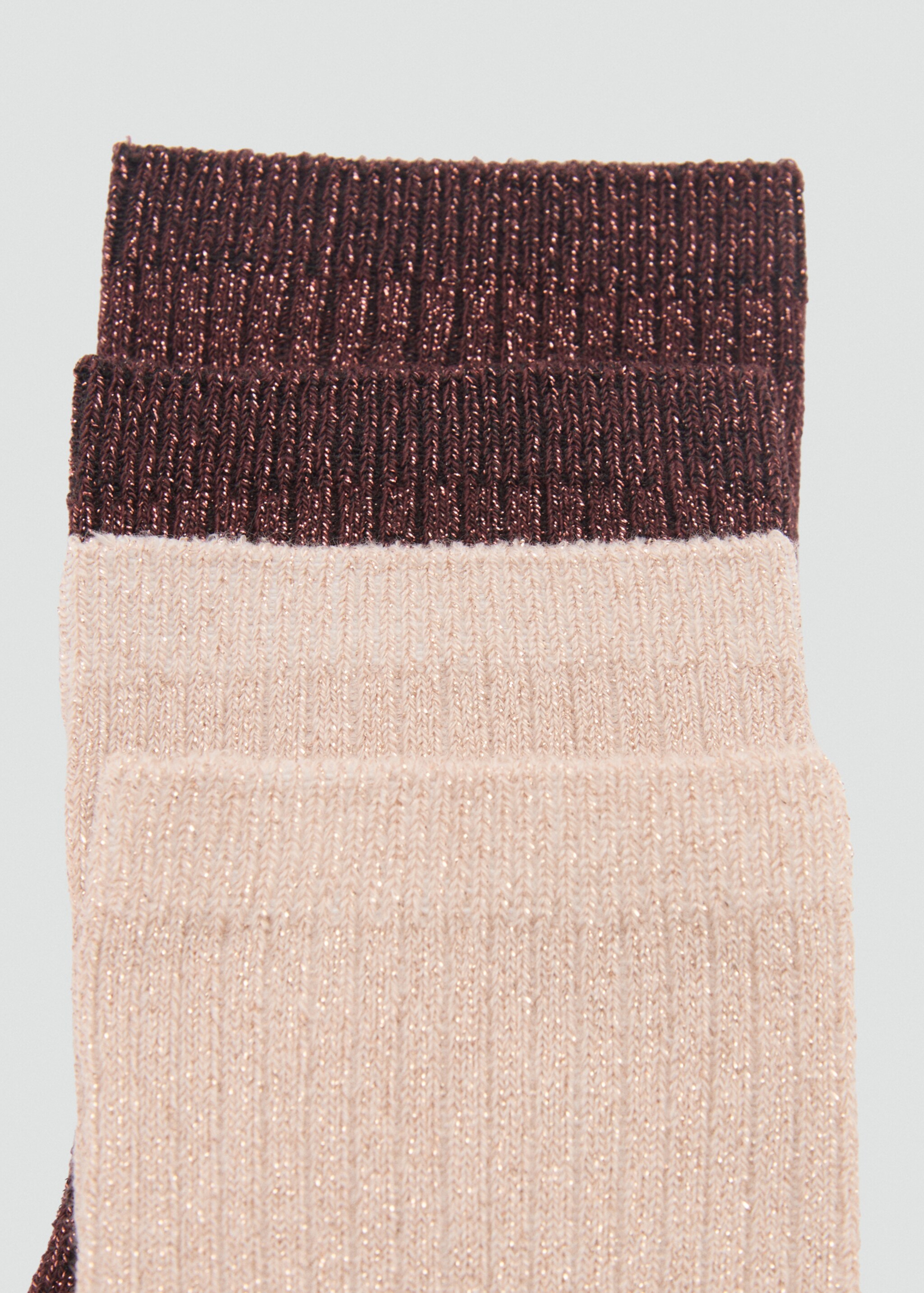 Lot 2 paires de chaussettes Lurex maille côtelée - Détail de l'article 1