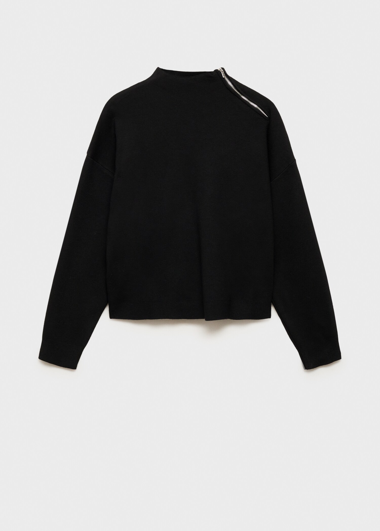 Pull-over col montant zip - Article sans modèle