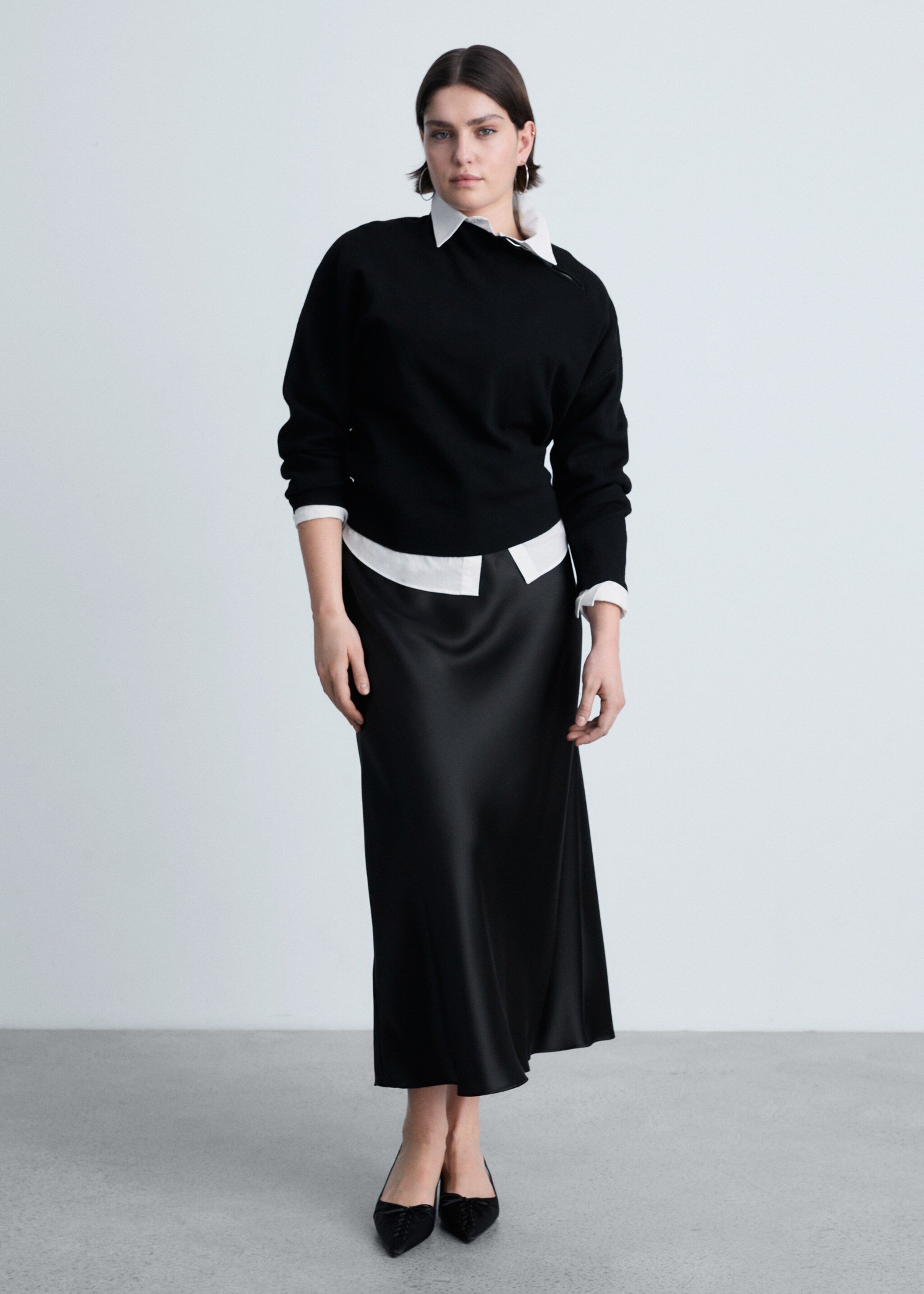 Perkins-neck sweater with zip - Details of the article 3