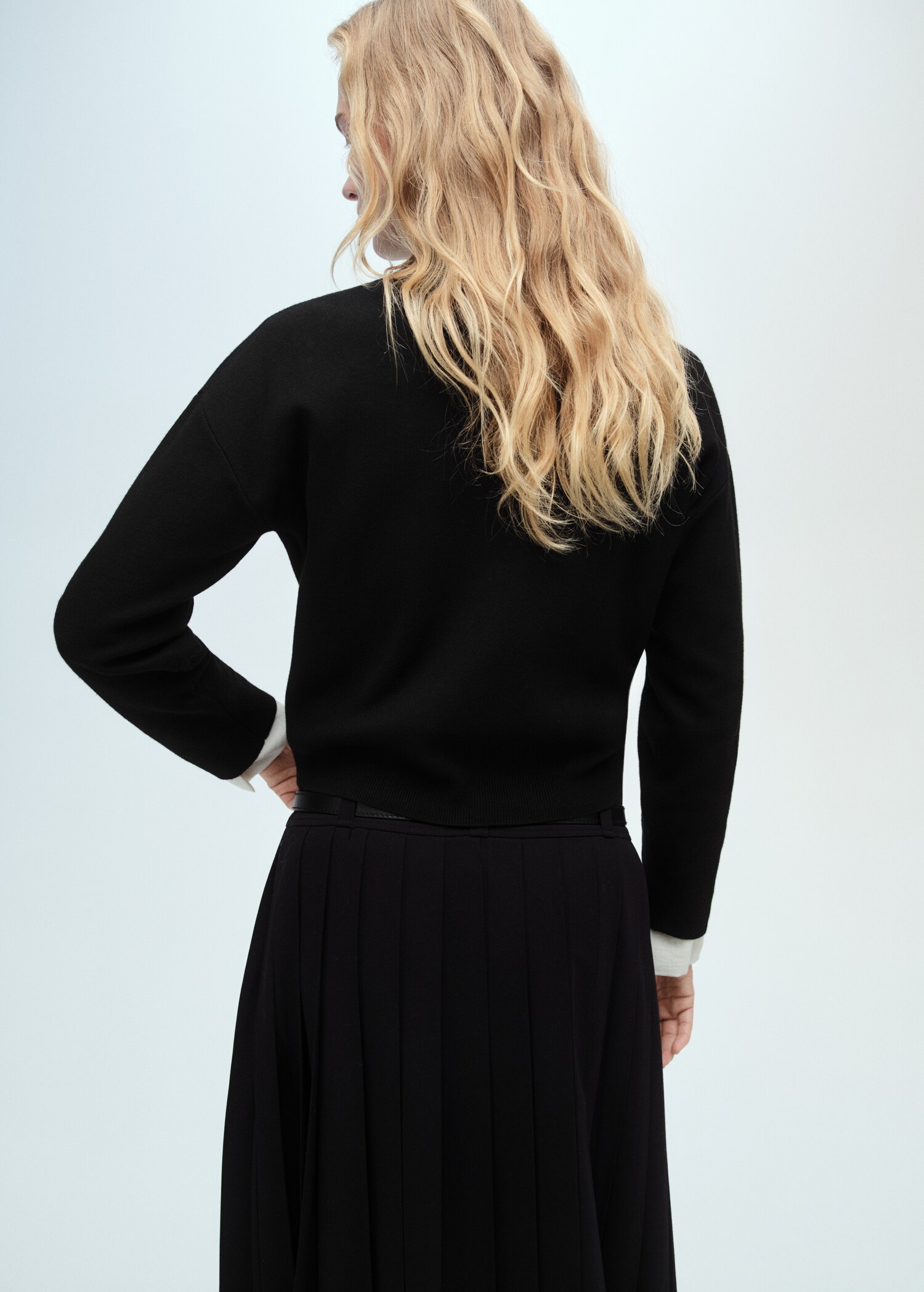 Pull-over col montant zip - Verso de l’article