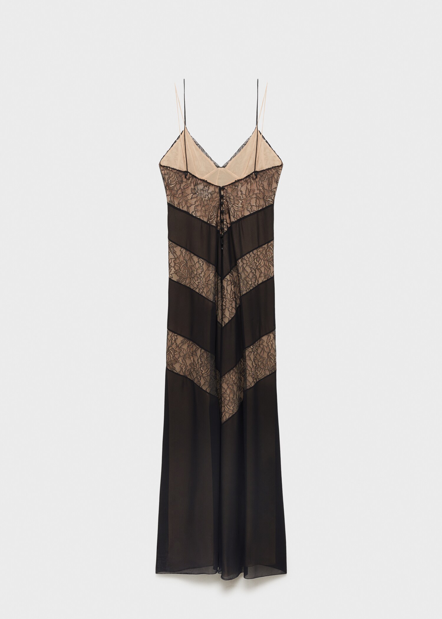 Vestido lencero paneles encaje - Detalle del artículo 8