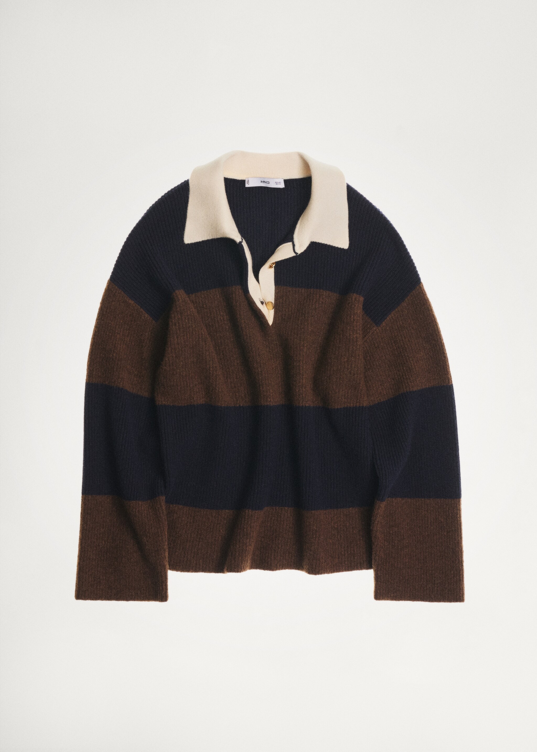 Camisola às riscas com gola de polo - Pormenor do artigo 7
