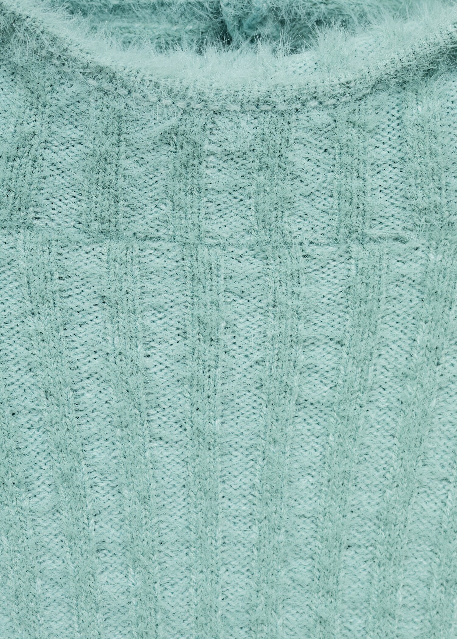 Fur-effect hooded sweater - Details of the article 8