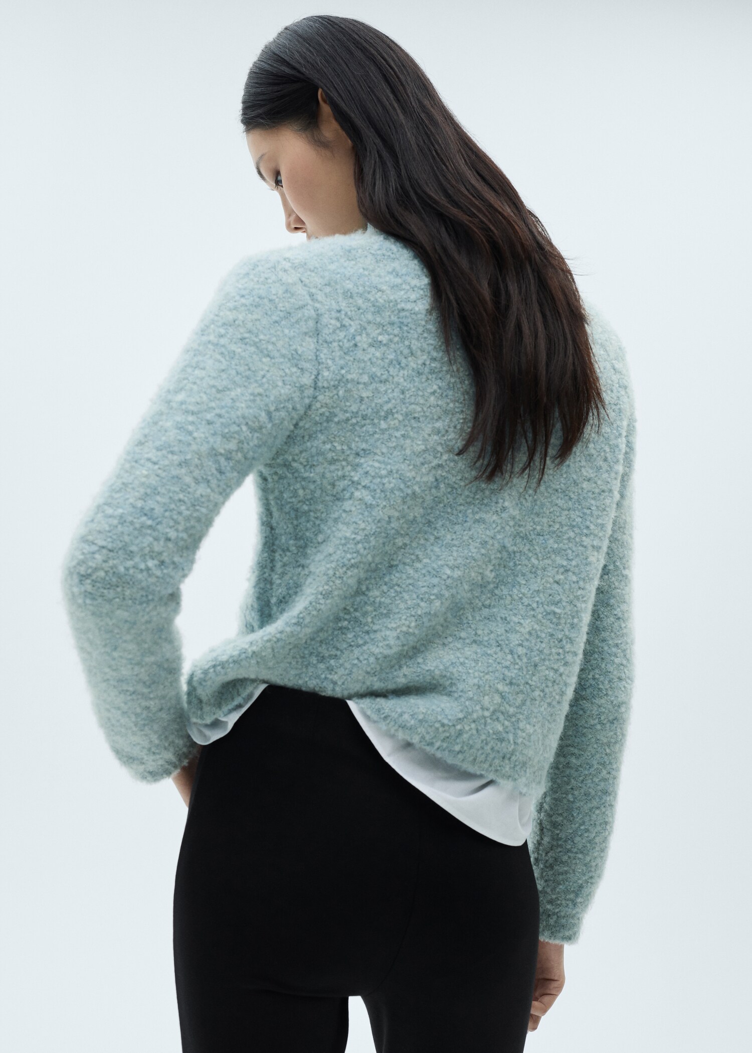 Bouclé jacket with jewel buttons - Reverse of the article