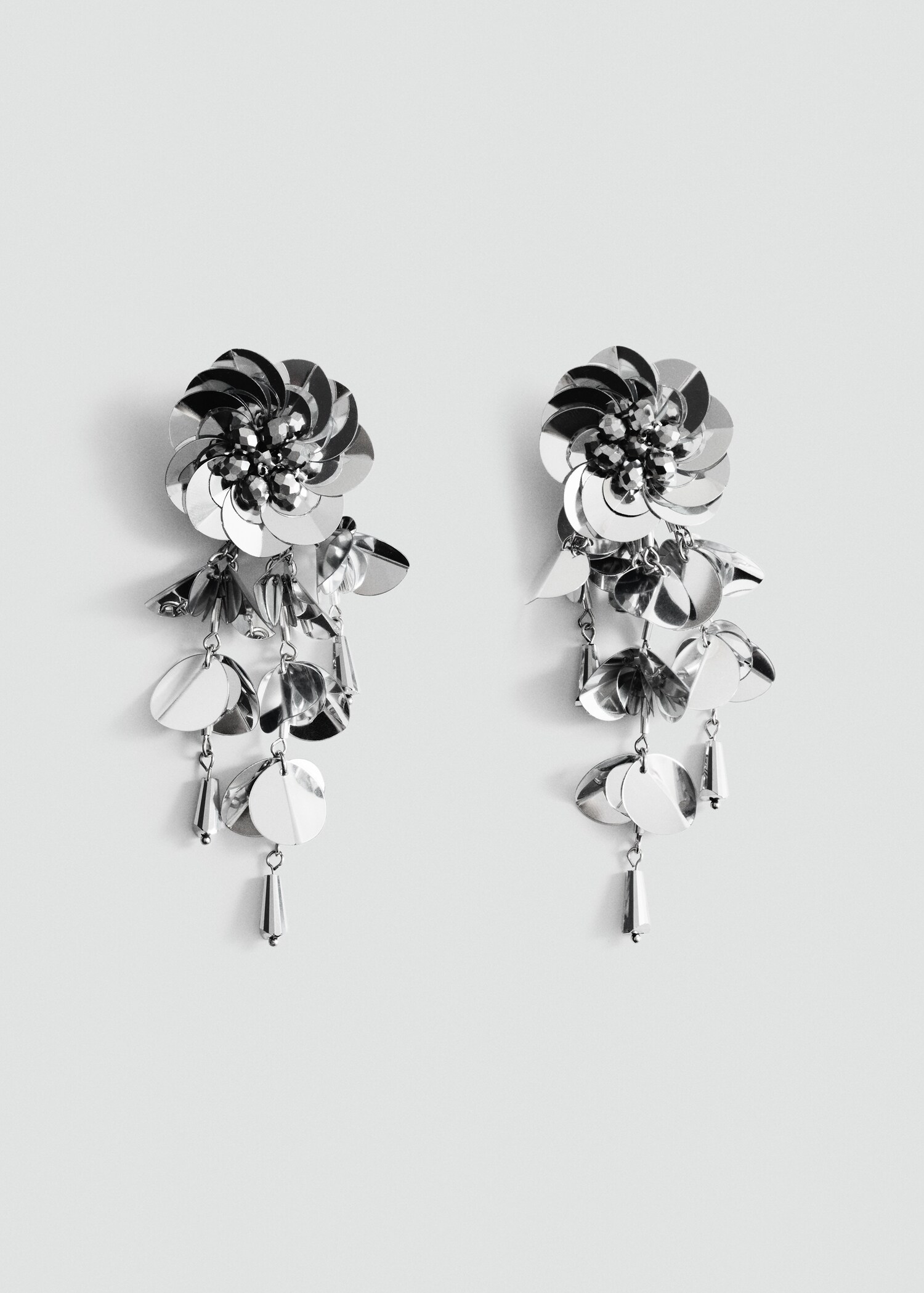Beaded drop earrings women mango usa