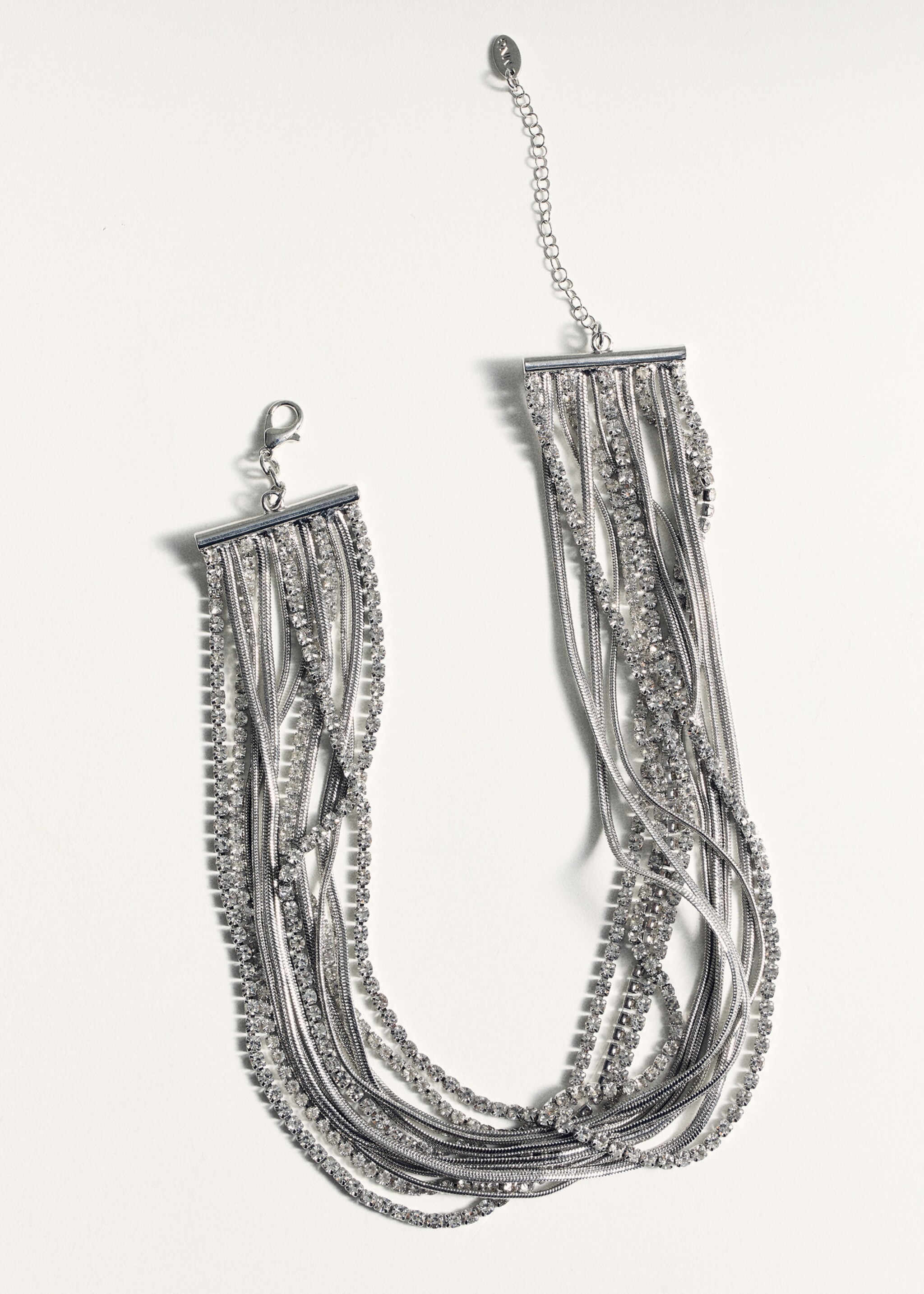 Kalung choker dengan kristal campuran - Rincian barang 5