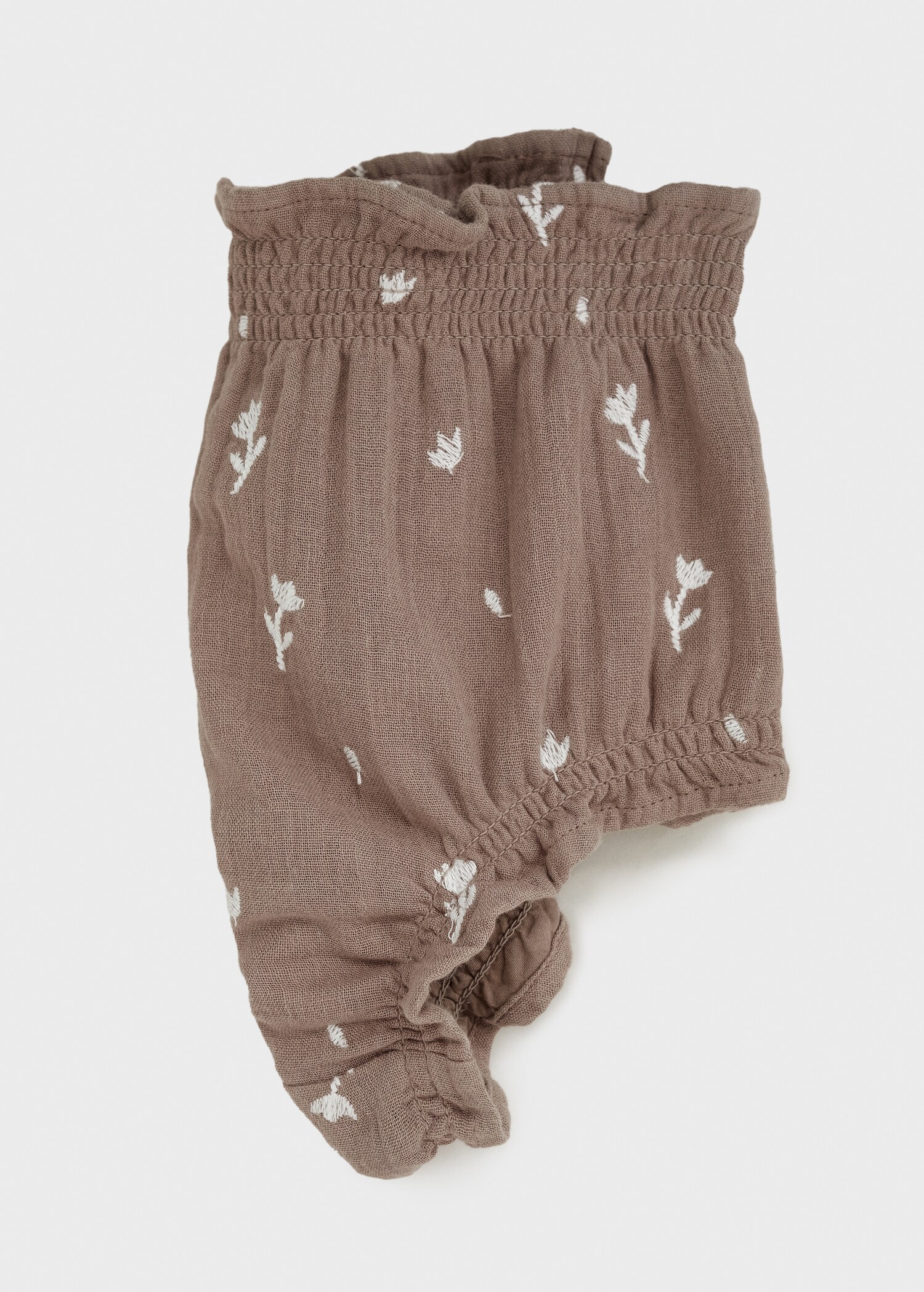 Floral embroidered shorts - Details of the article 0