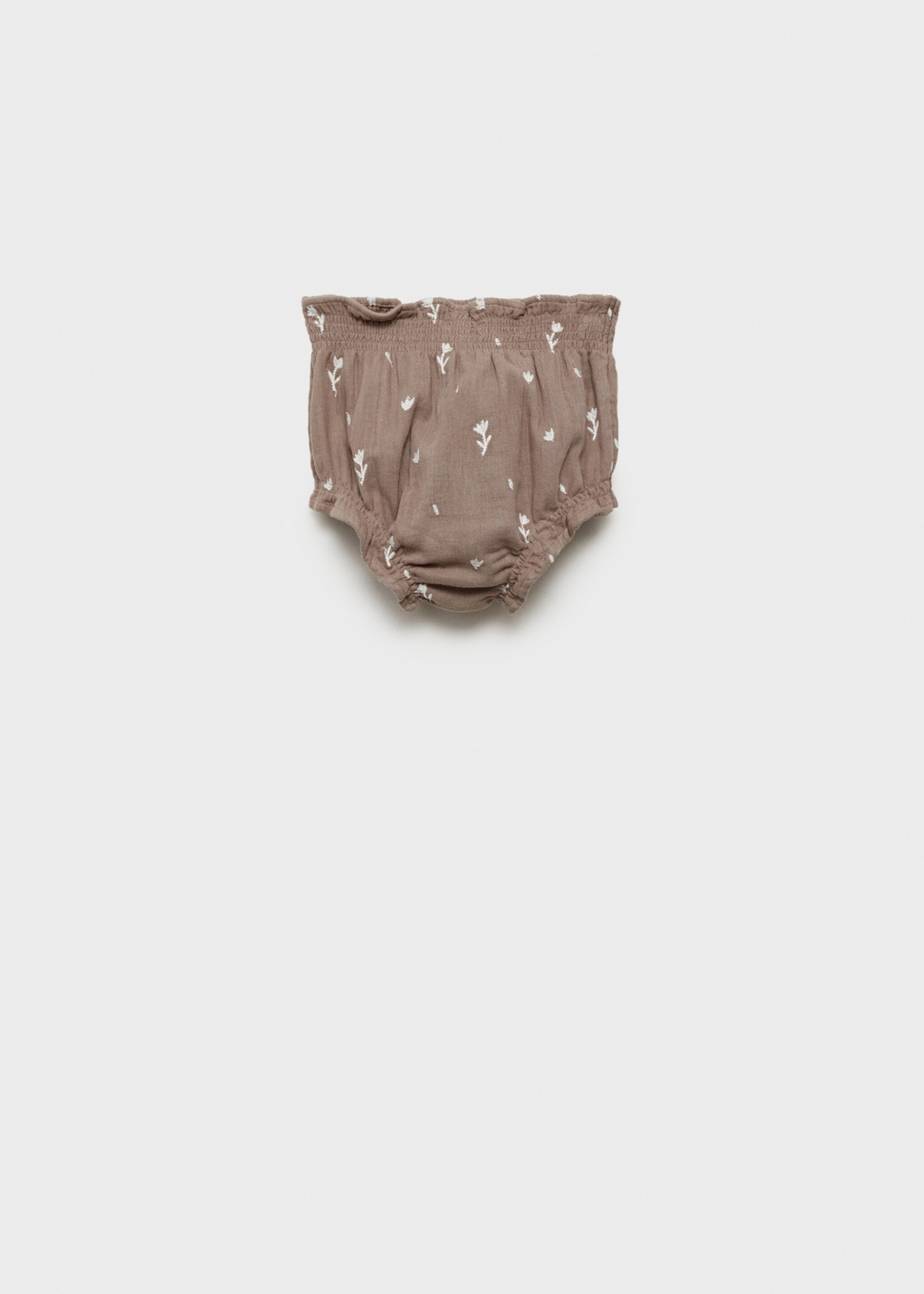 Shorts bordado floral - Reverso del artículo
