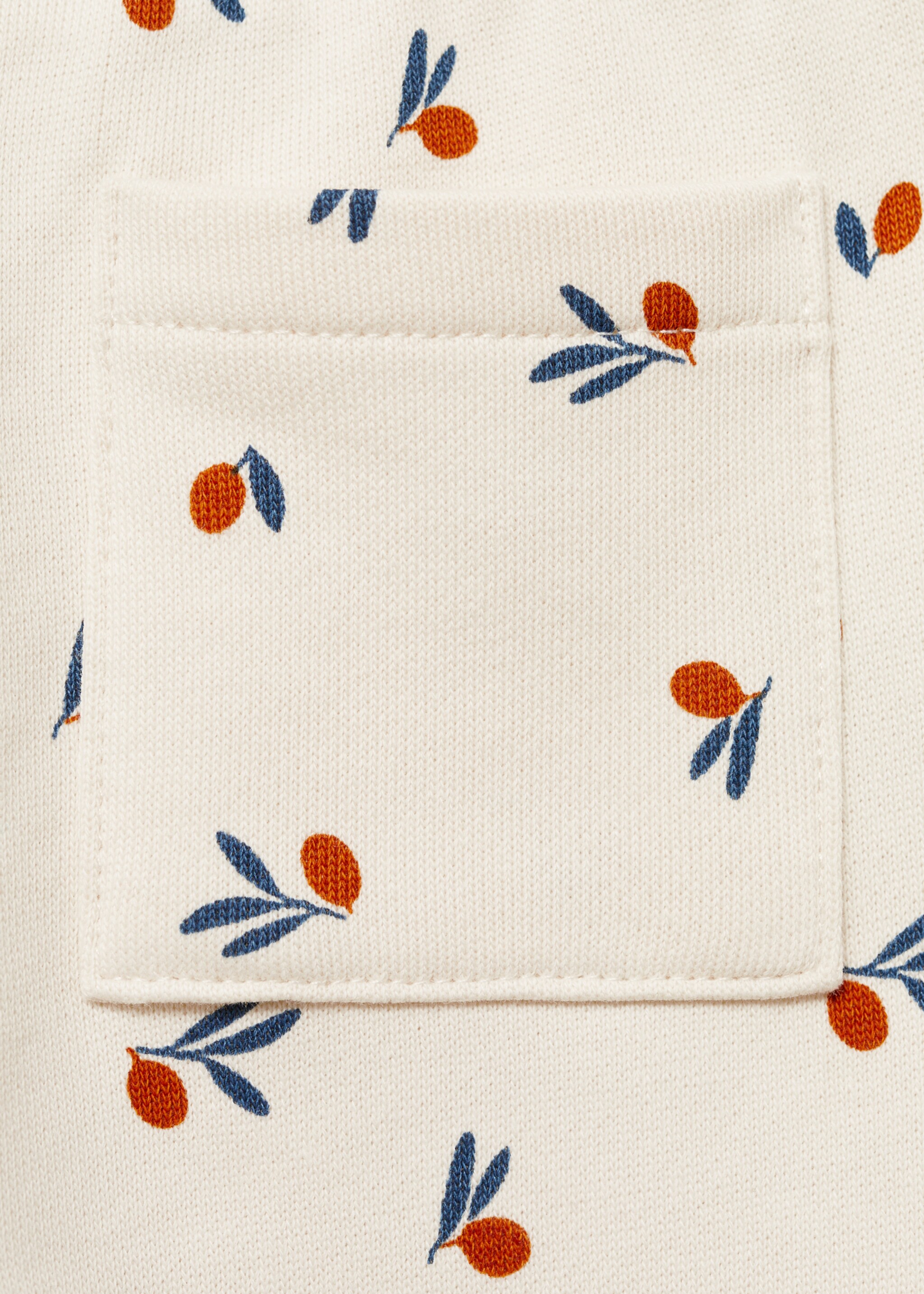 Printed cotton trousers - Details of the article 0