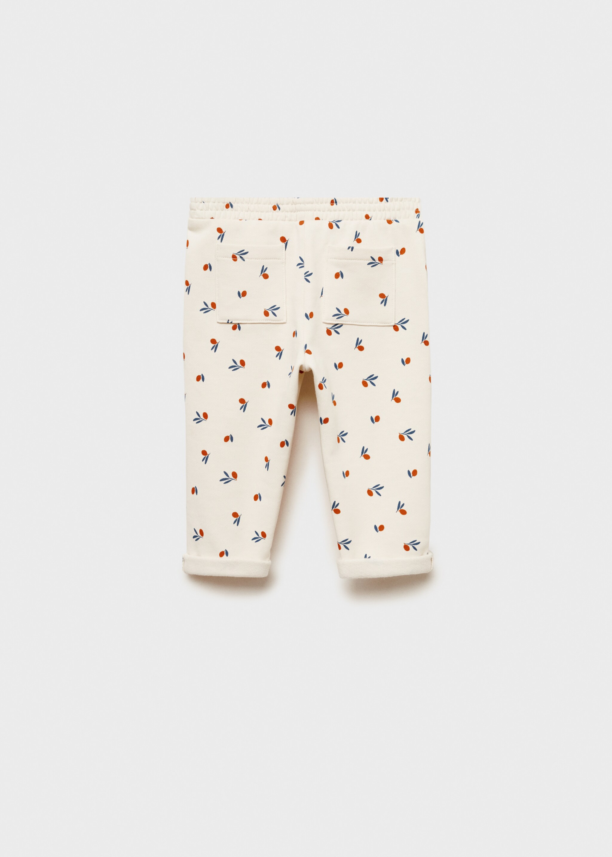 Printed cotton trousers - Reverse of the article