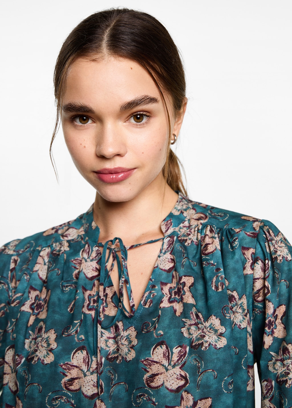 Floral print blouse
