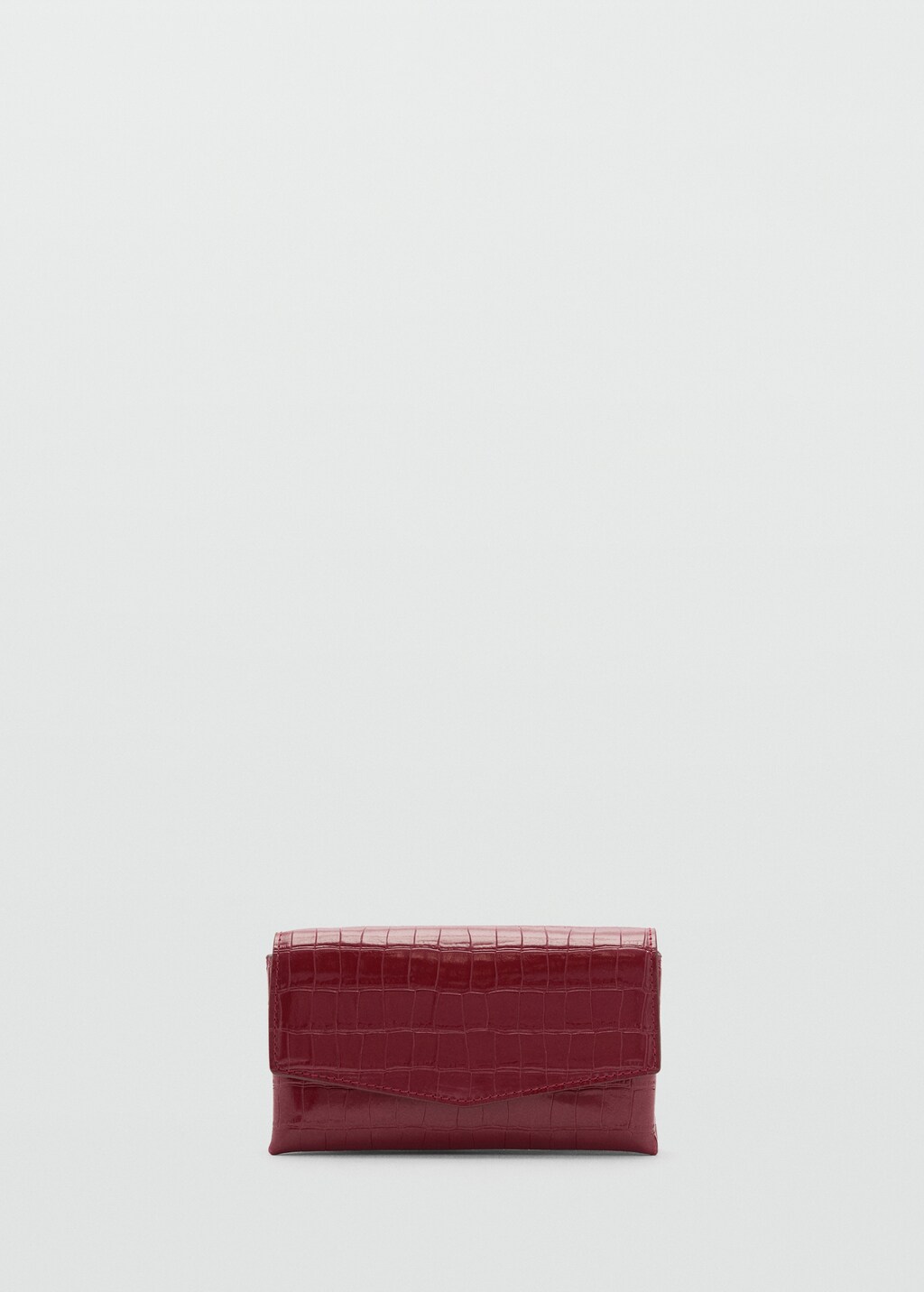 Croc effect flap bag Women MANGO Hong Kong SAR of China