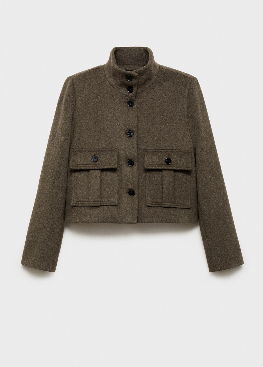 Mango Wool-blend jacket with pockets