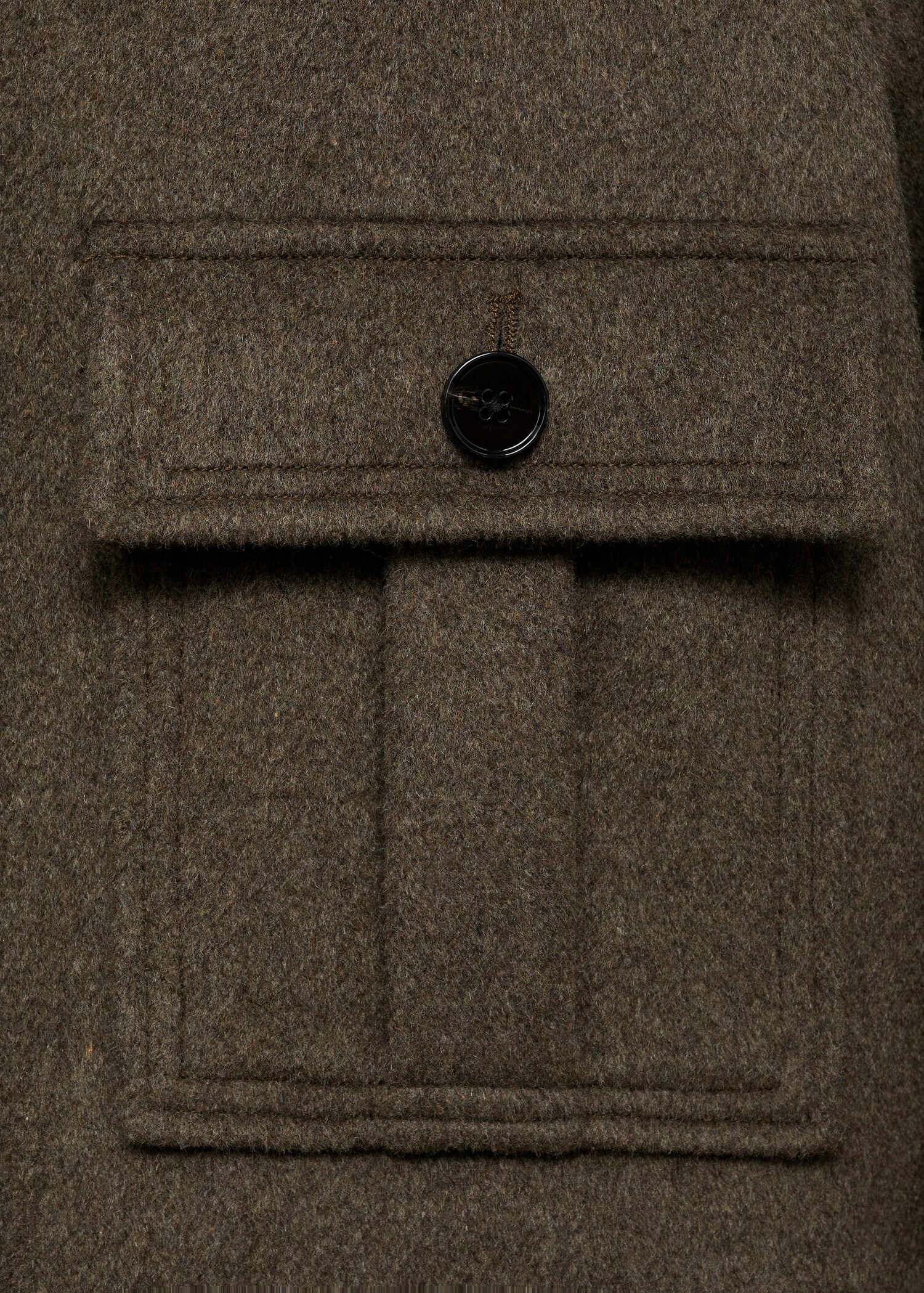 Wool-blend jacket with pockets - Details of the article 0