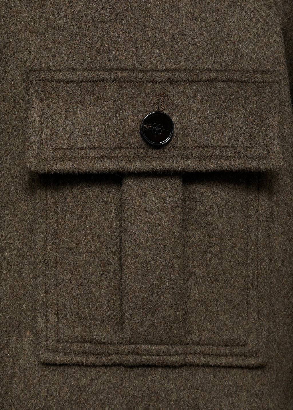 Wool-blend jacket with pockets
