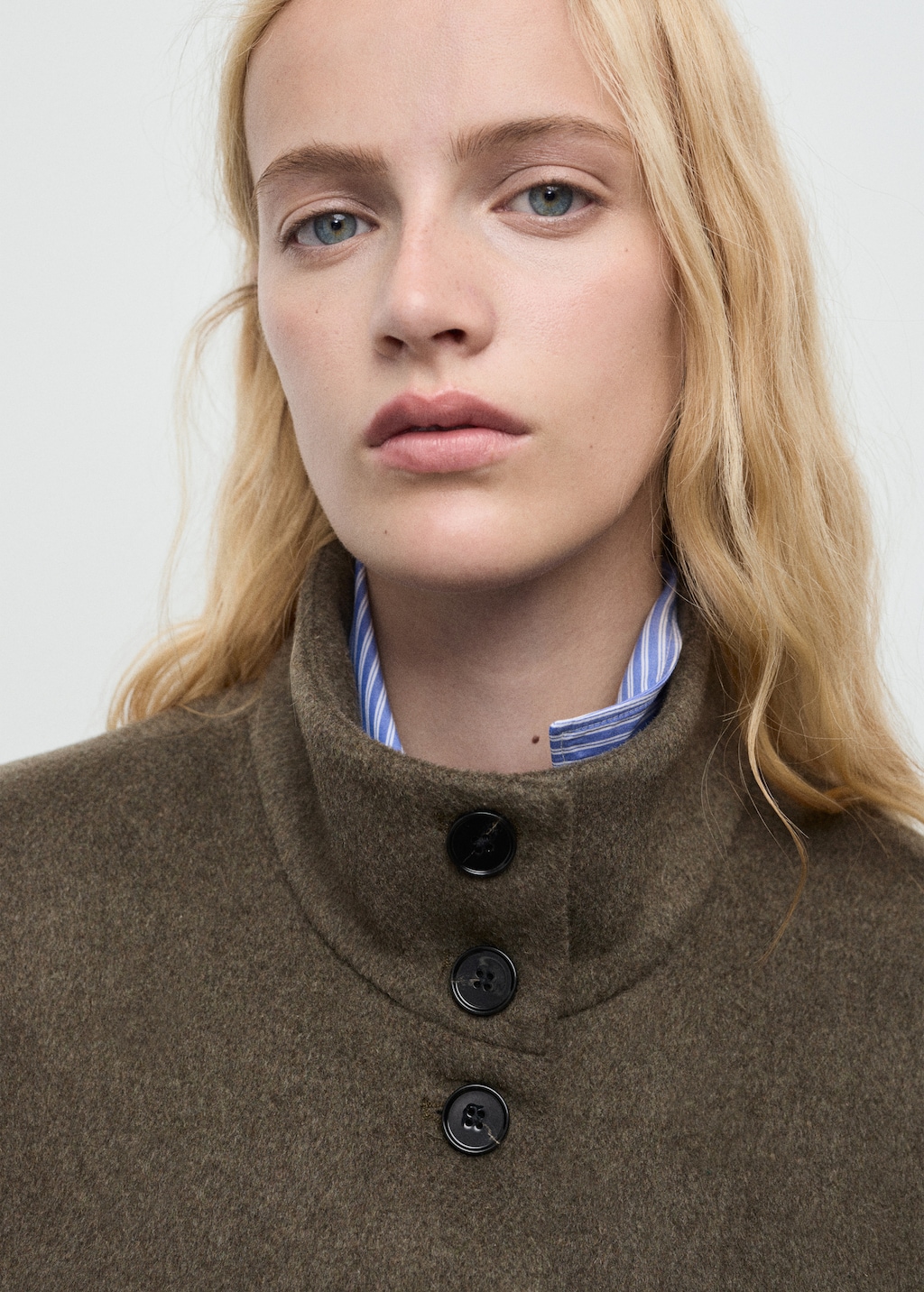 Wool-blend jacket with pockets