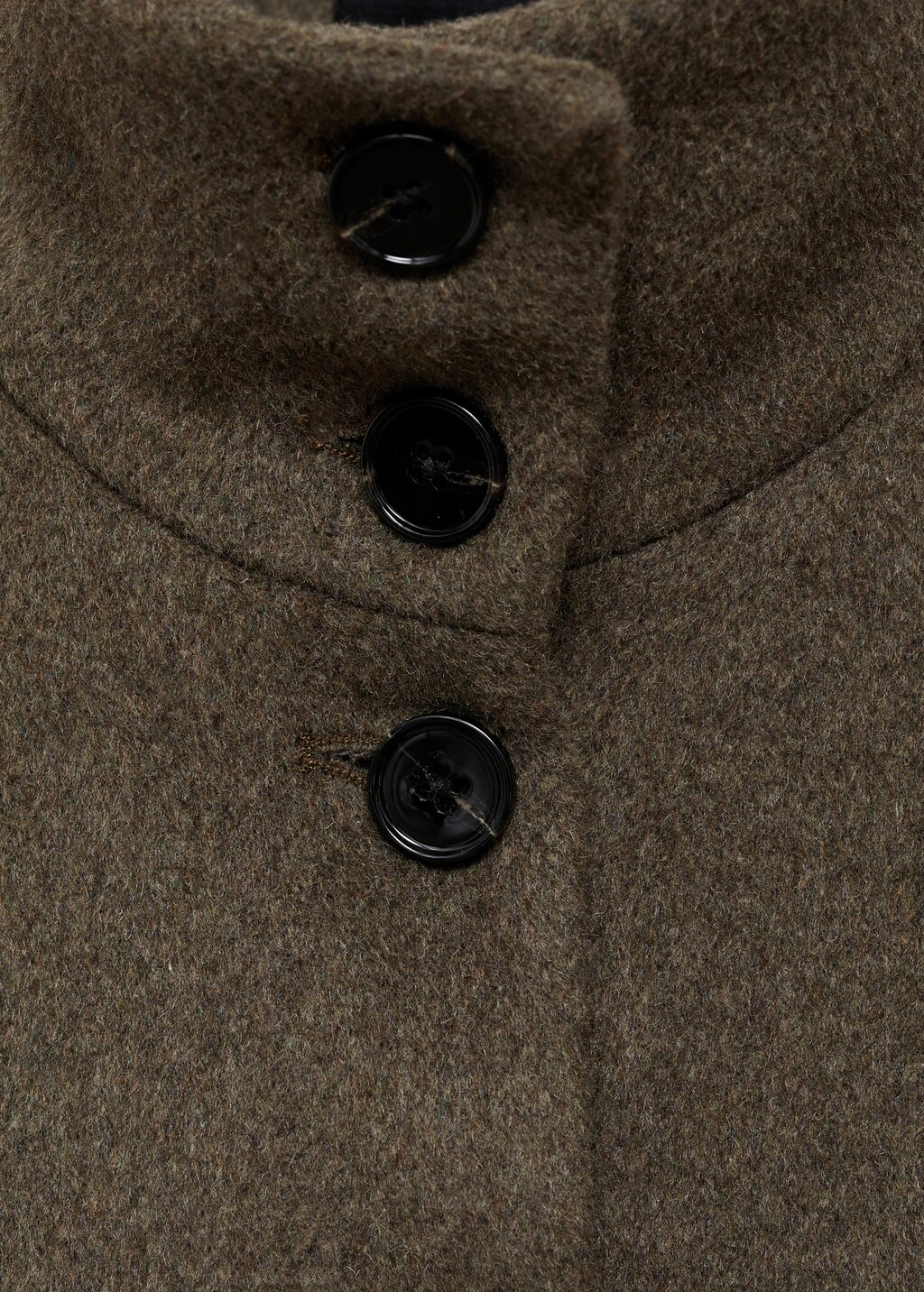 Wool-blend jacket with pockets