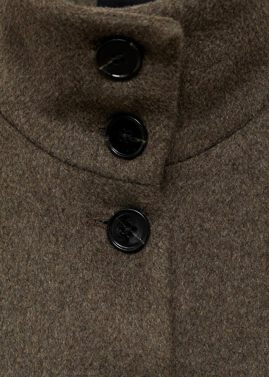 Wool-blend jacket with pockets